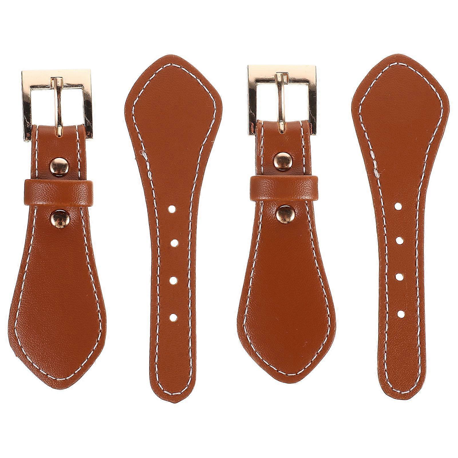 2pcs Pu Leather Toggle Buttons For Coat Collar Closure Coat Collar Buttons Toggle Buttons Cardigan Buckle= Clothes Closure Buttons Coat Buttons