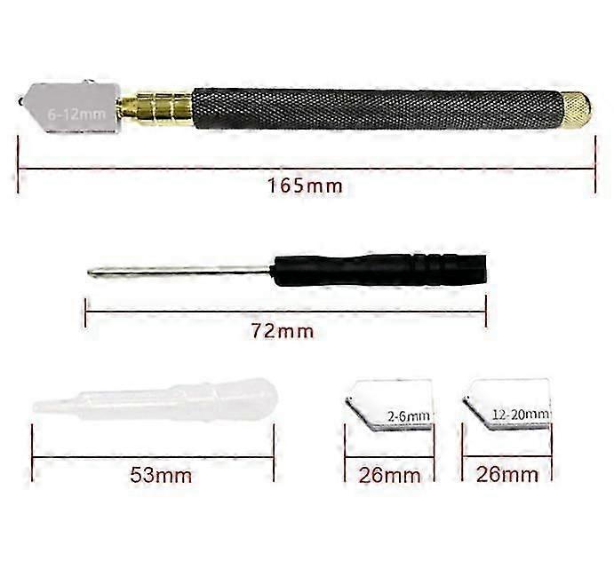 قاطع الزجاج 2 مم -20 مم ، أداة قطع الزجاج للترقية ، كربيد