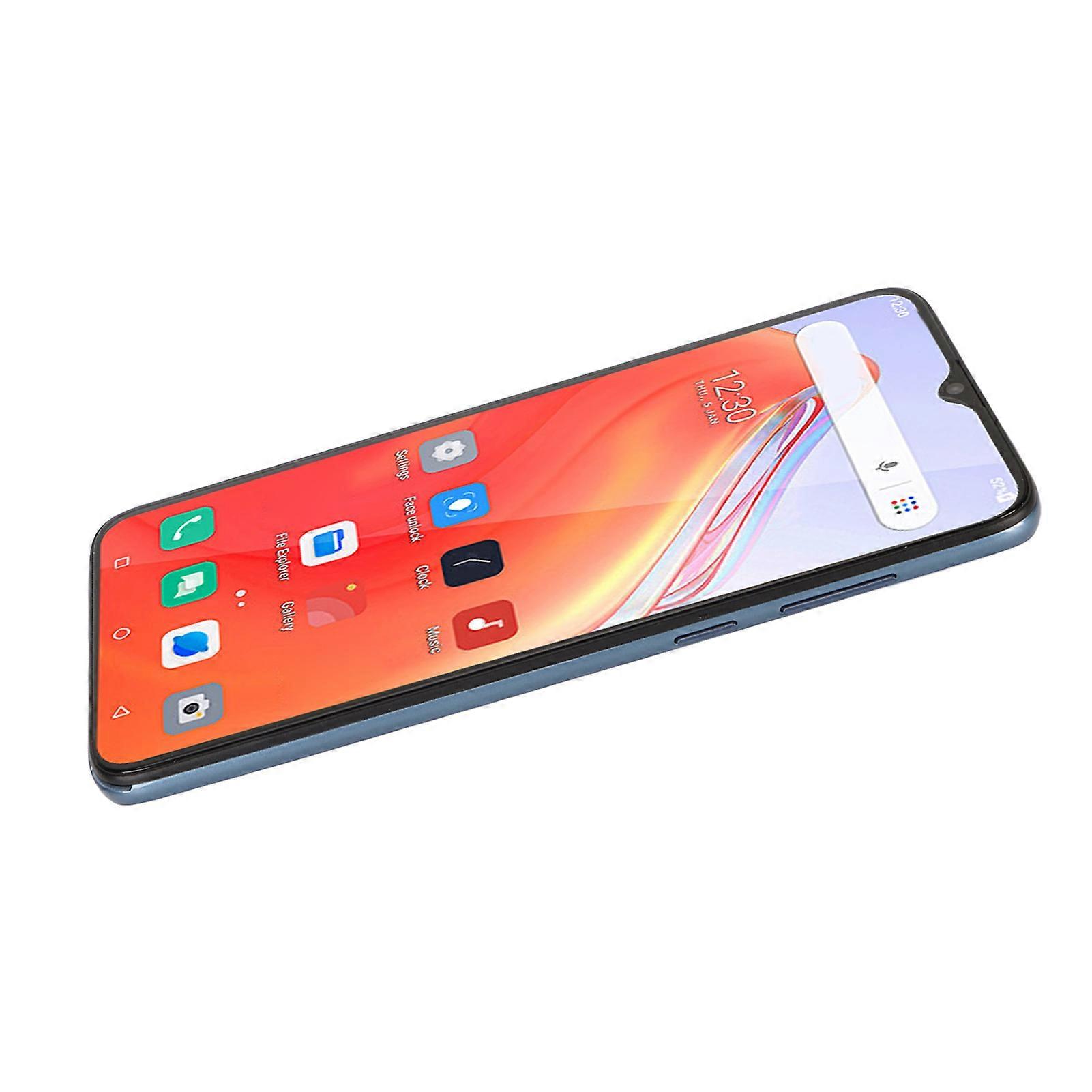 6.6 Inch 3G for Android Smartphonee 5MP 8MP Dual Camera 3GB RAM 64GB ROM Unlocked Cell Phone Support WiFi Bluetooth 5.0 100‑240V UK Plug Grey