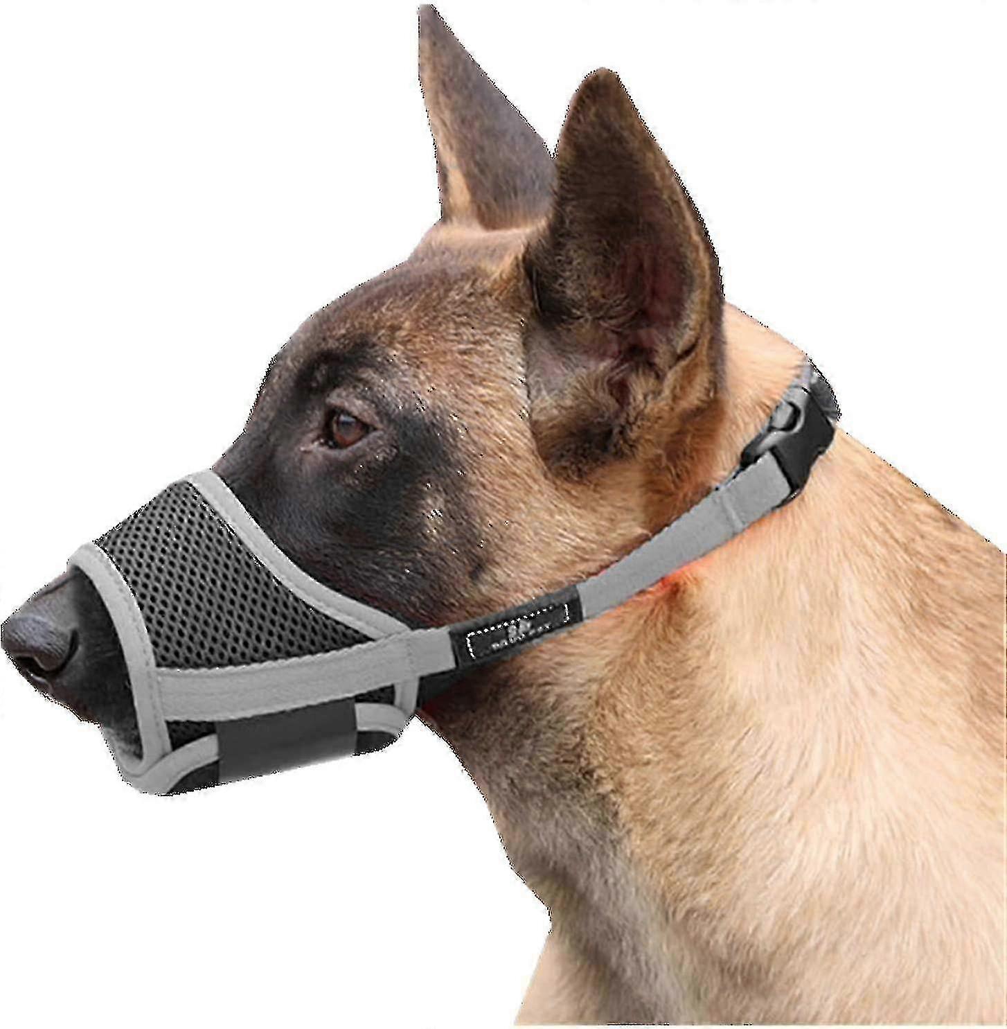 Nylon Soft Dog Muzzle Anti-Biting Barking Breathable Secure Mesh Muzzle for Small Medium Large Dogs 4 Colors 5 Sizes