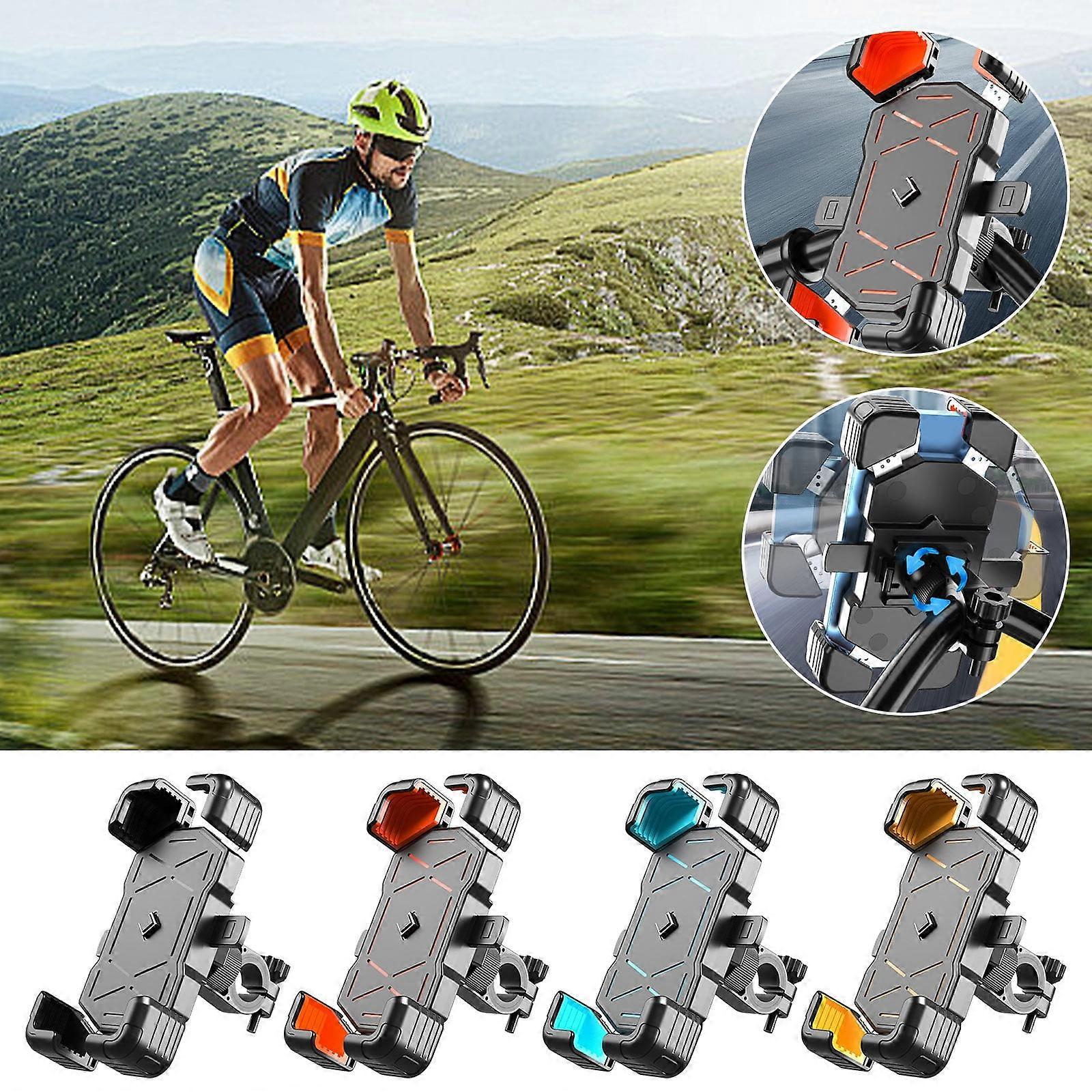Jacenvly 360° Phone Holder for Bike, Navigation, Bathroom Decor - Shockproof Mobile Clip Compatible with iPhone & Android