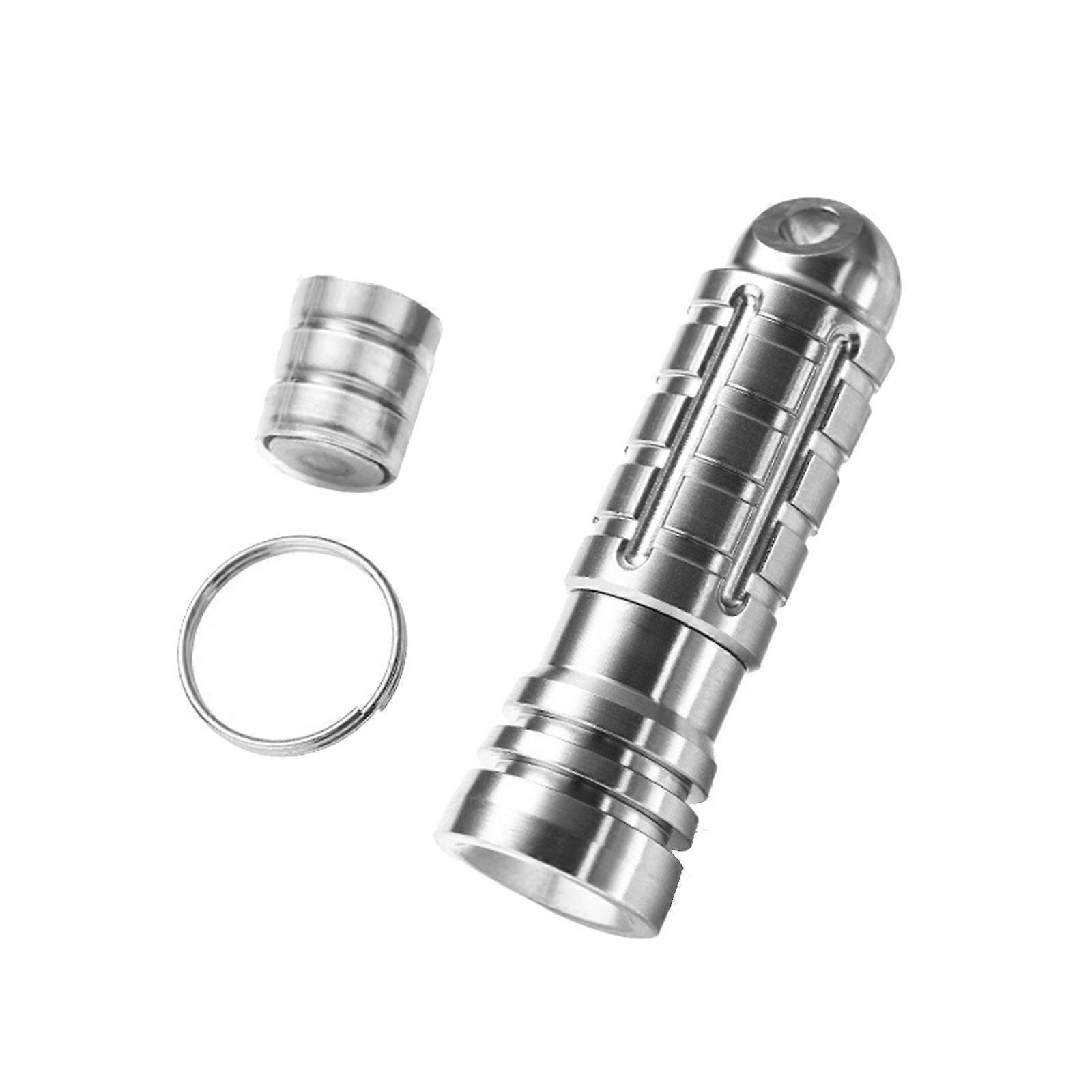 Multipurpose Waterproofs Flashlights Rechargeable LED Light Alloy Texture Suitable for Hiking Outdoor Use  True Color