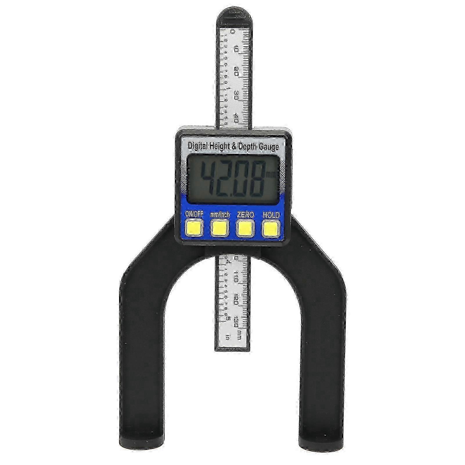 Electronic Height Depth Gauge Digital Display Woodworking Ruler Measure Tool 0?80mm