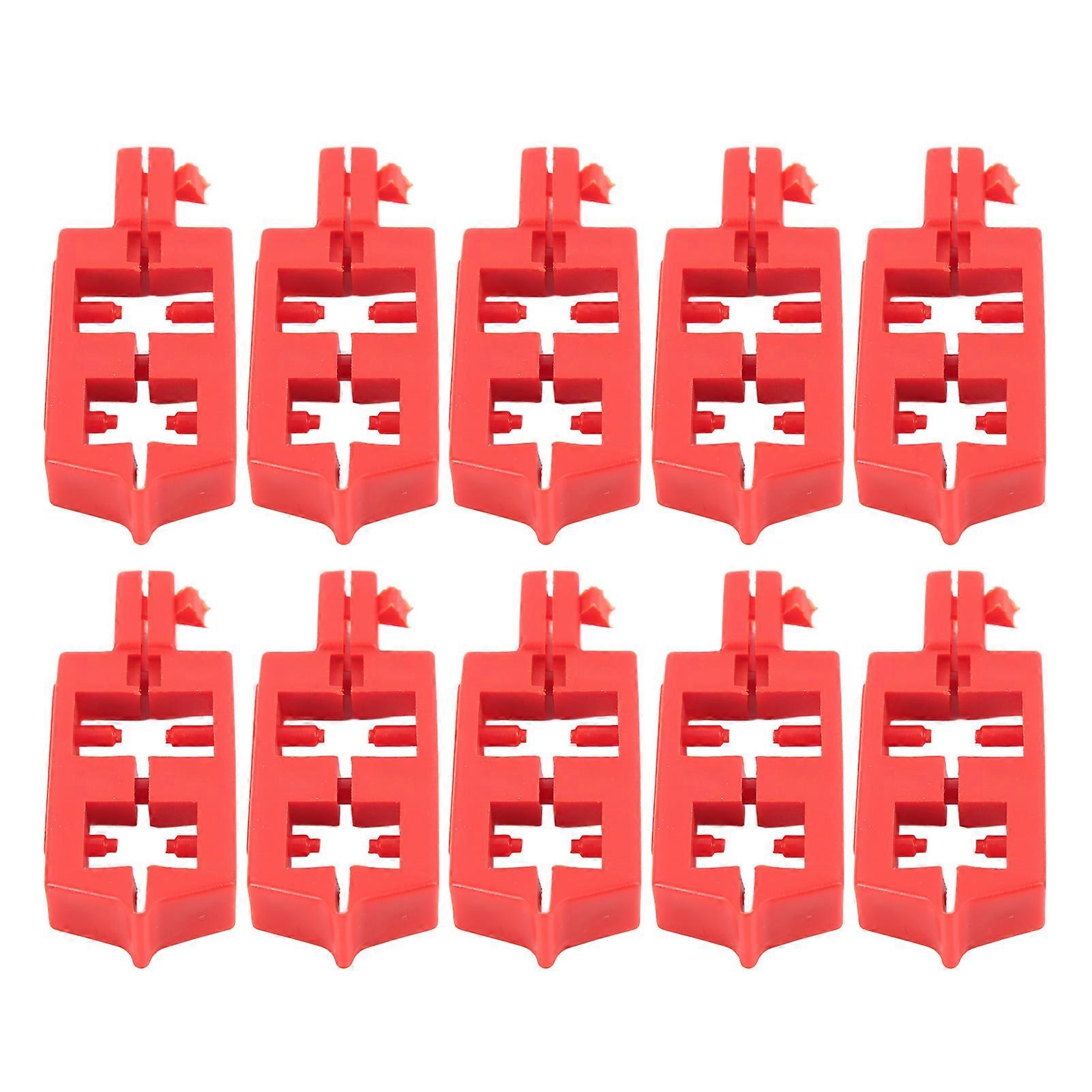 10Pcs Snap On Circuit Breaker Lockout PA Nylon Energy Isolation Safety Circuit Breaker Lockout Device
