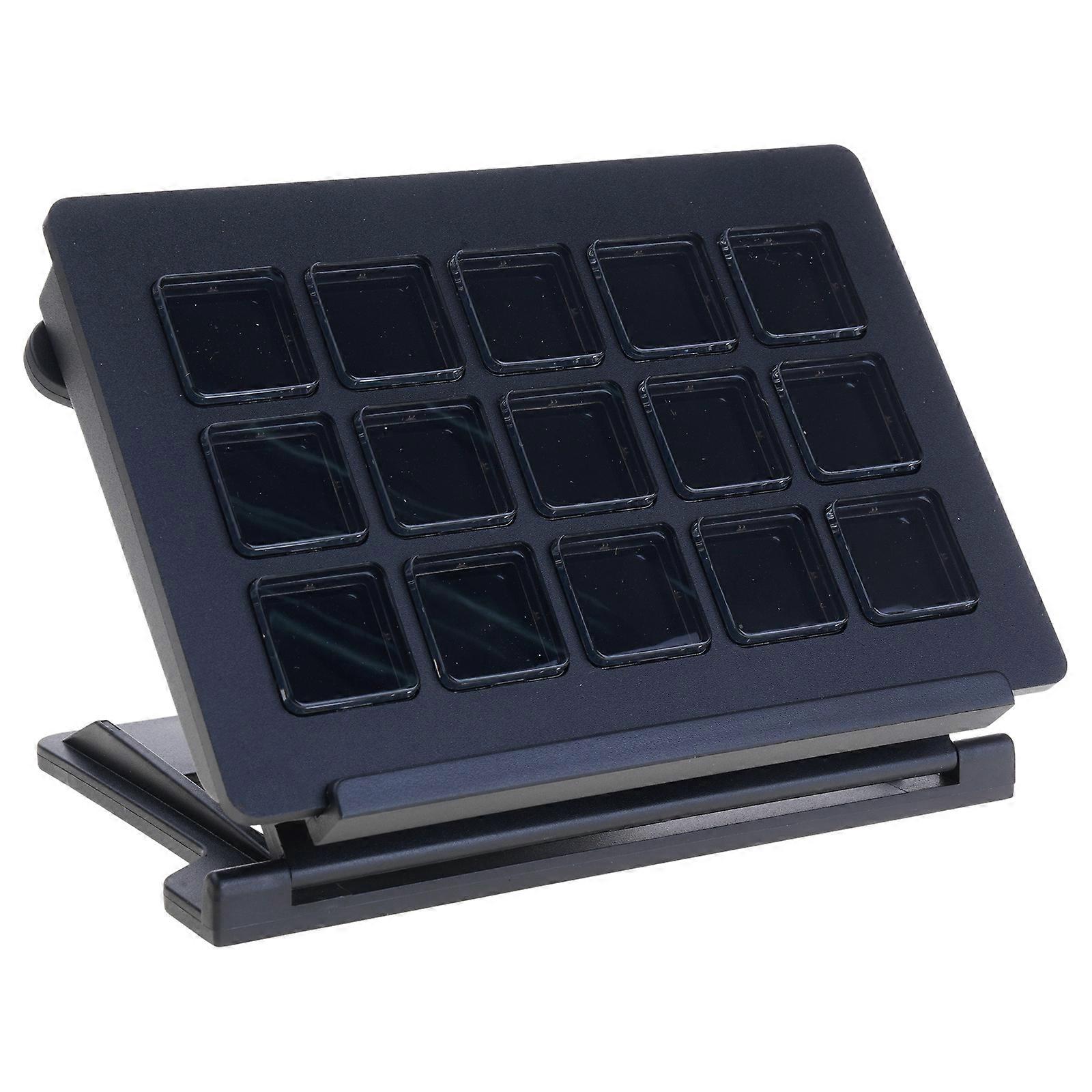 15 Key Dynamic LCD Keyboard For Streaming Alternative Command Centers for Gaming Live Broadcasts Video Editing Multicolor