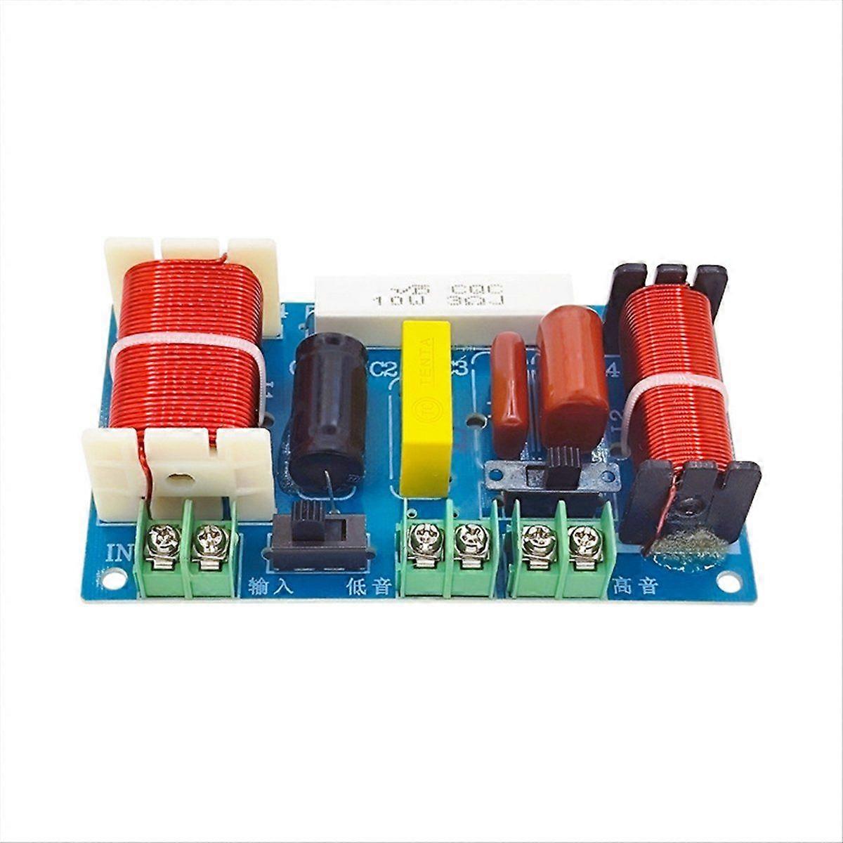 2 Way Audio Crossover Divider 250W 2500Hz-3000Hz Frequency DIY Speaker Filter Home Theater Hifi Ste