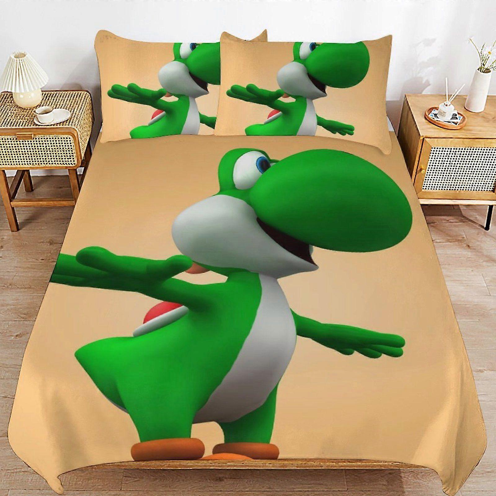 W645 Yoshi Breathable Bedding Solution Soft Surface Zipper Durable Thread Duvet Cover Sets Comfort Sleep M645