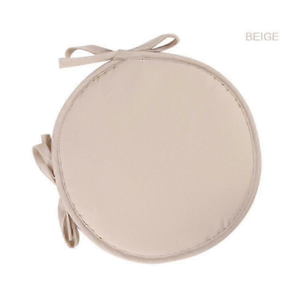 30/38 Cm Solid Color Soft Round Chair Seat Cushion Seat Pads With Straps Tie On