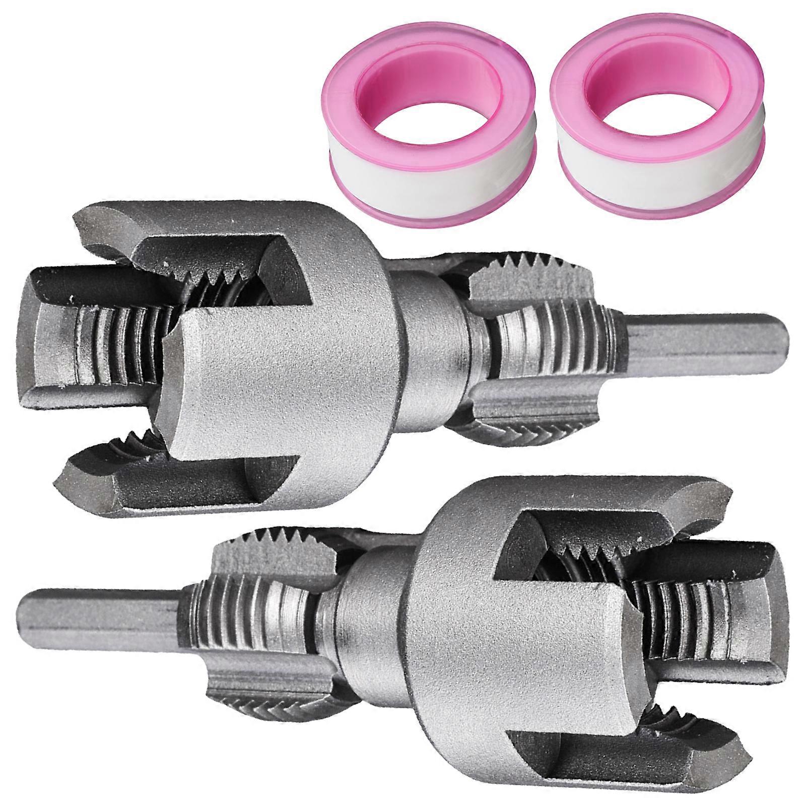 PVC Thread Maker Tool for Electric Drill Plastic Pipe Threader 1/2inch 3/4inch PVC Pipe Threading Dies Pipe Threader Multicolor