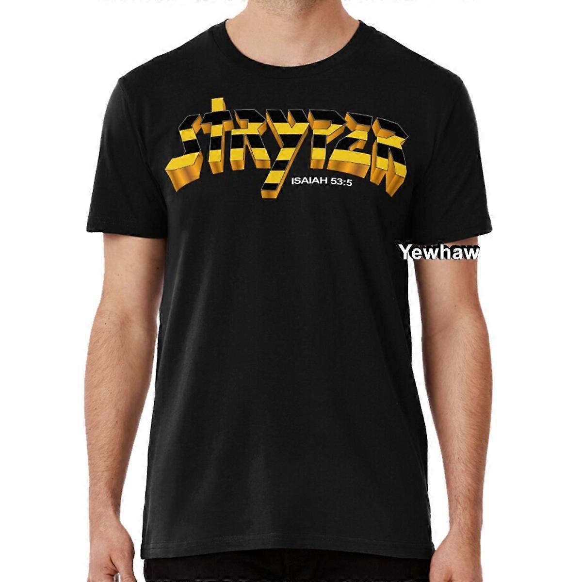 T-shirt à l'effigie du groupe Stryper, groupe de metal des années 80