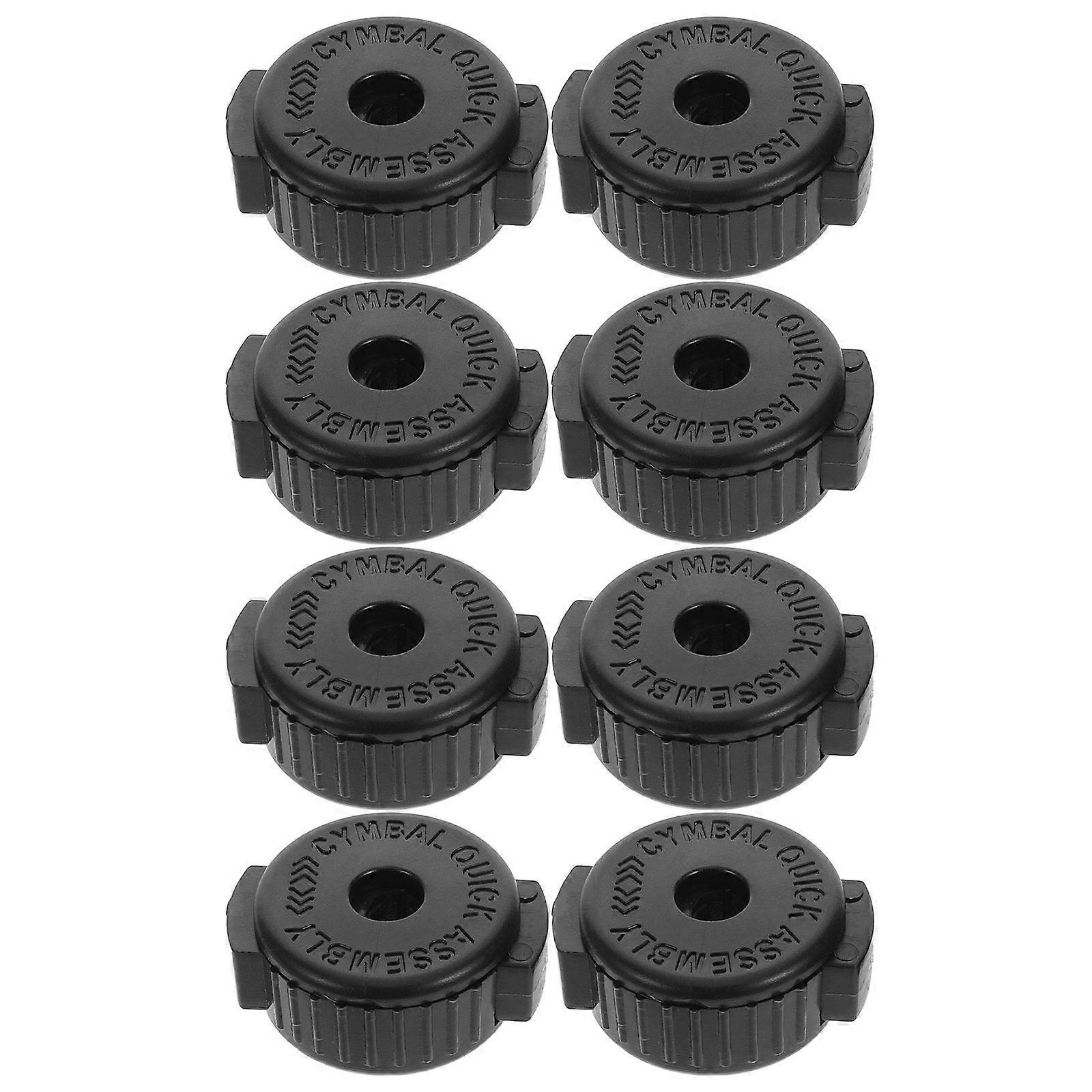 8pcs Cymbal Nuts For Drum: Quick Release Fast Installation Removal Cymbal Accessories Secure Locking For Various Drum Brands Lightweight Portable