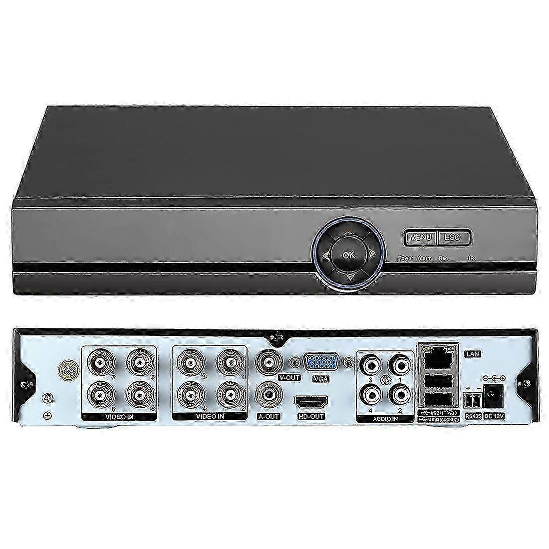 z A81U-ZS 5 in 1 8 Channel Dual Stream H.264 1080N AHD DVR, Support AHD / TVI / CVI / CVBS / IP Signal(Black)