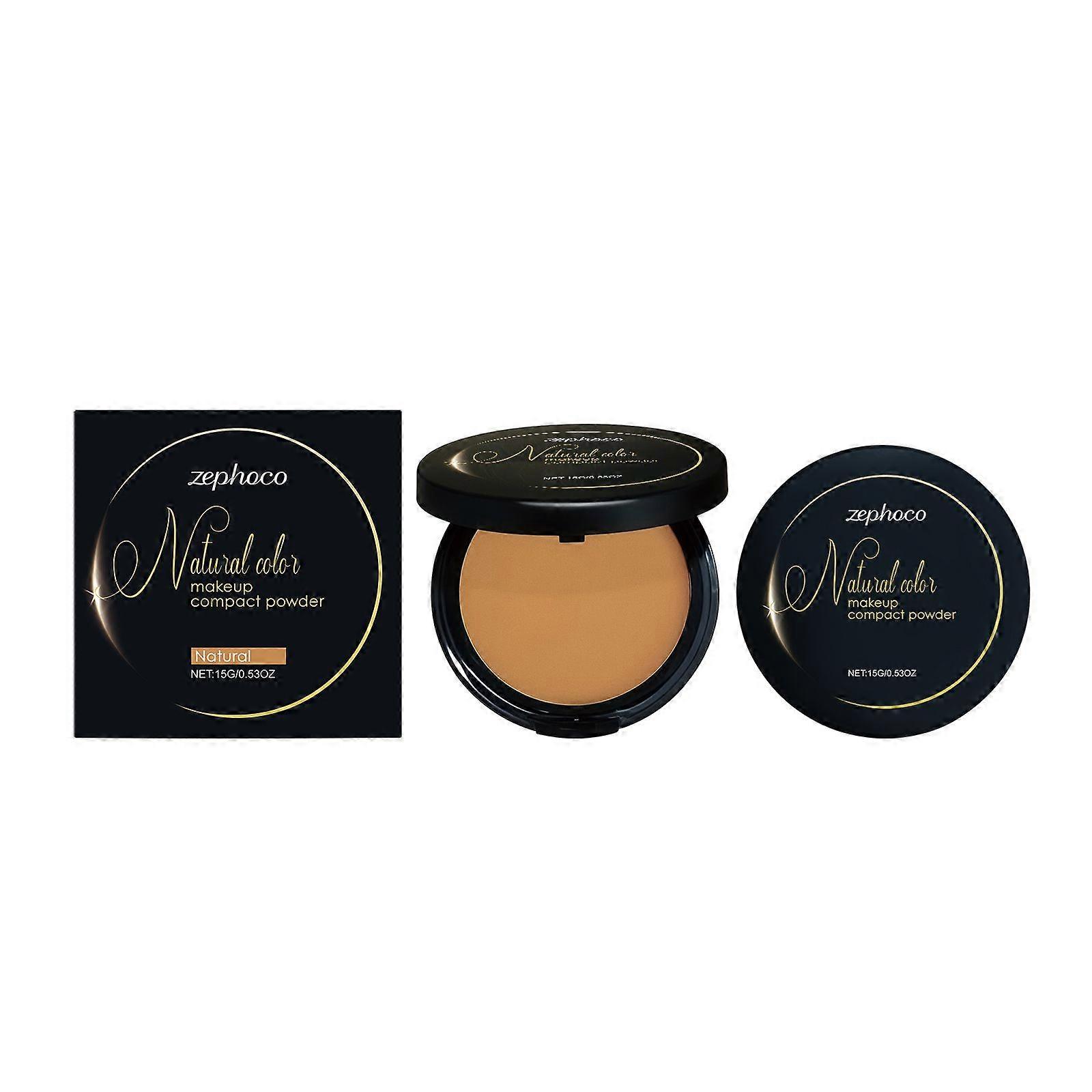 zephoco Natural Color Oil-Control Setting Powder Compact Is Light And Thin, Easily Locking In The Base Makeup. It Is Refreshing, Soft In Focus, Fine A