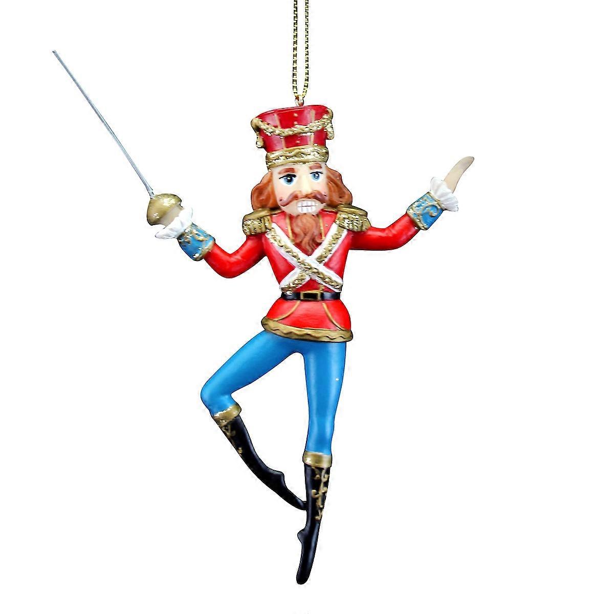 Gisela Graham Resin Nutcracker Christmas Tree Decoration