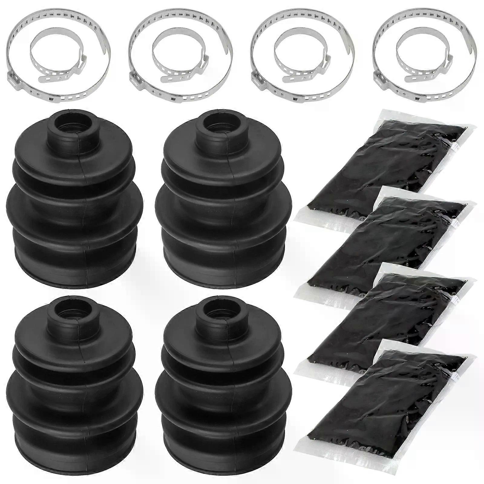 2 Front Axle Inner Outer CV Boot Kit for Arctic Cat 250 300 400 454 500 4X4 NO.03405