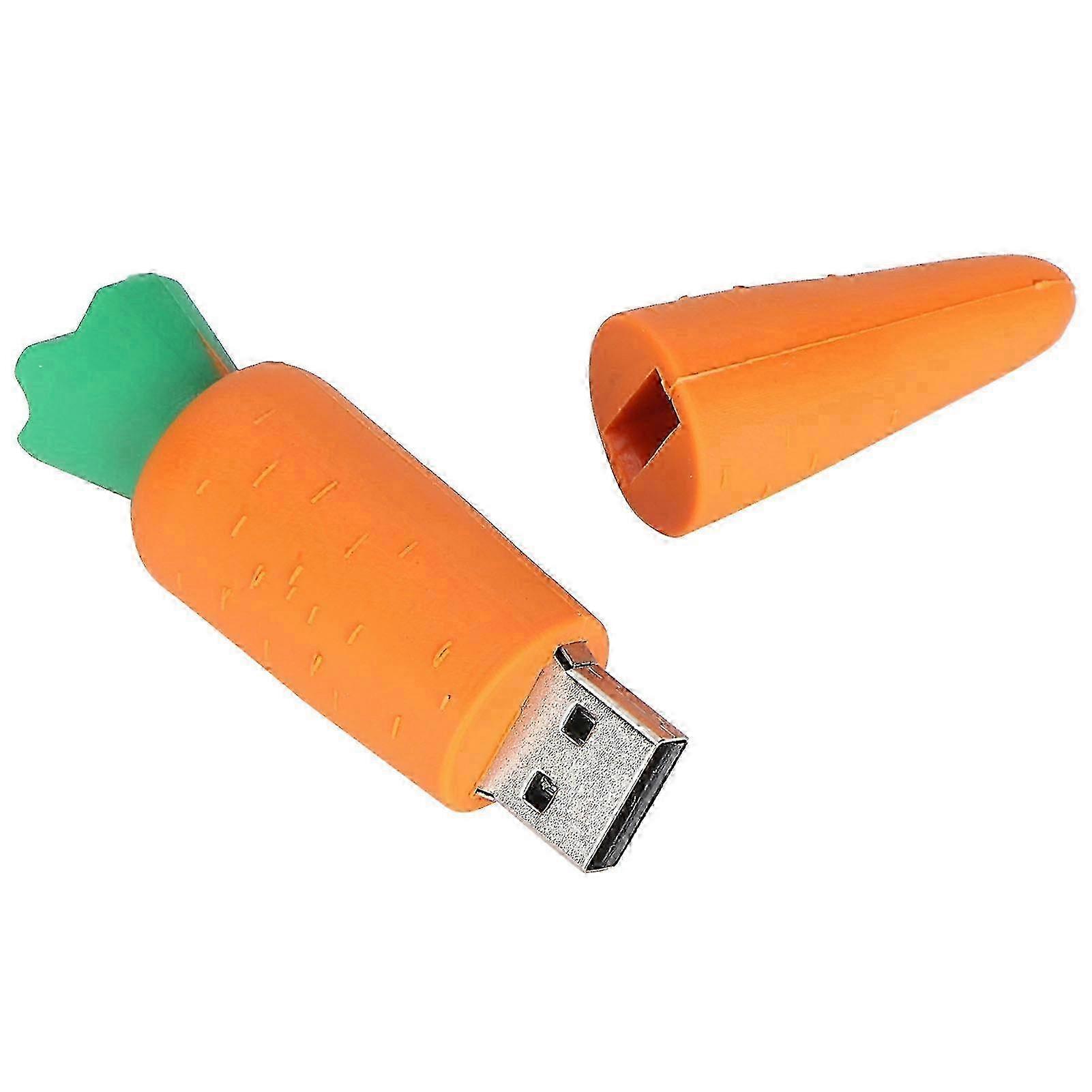 USB Flash Drive Cartoon Stylish Carrot Shape Appearance Portable Storage Memory Stick128GB