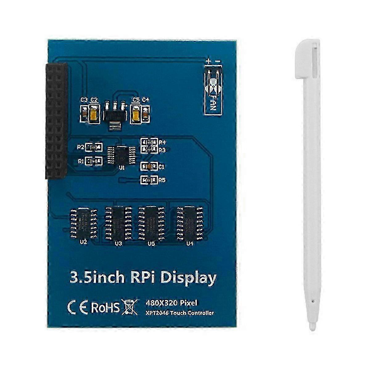 3.5-inch RPI Touchscreen Display with 480x320 Resolution for 5 5B 20 Frame TFT LCD Module