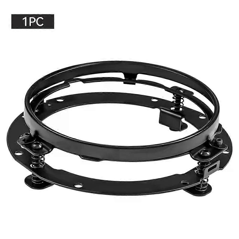 7 Inch Black/Chrome Round LED Headlight Adapter Mounting Ring Bracket for Touring Softail FLD