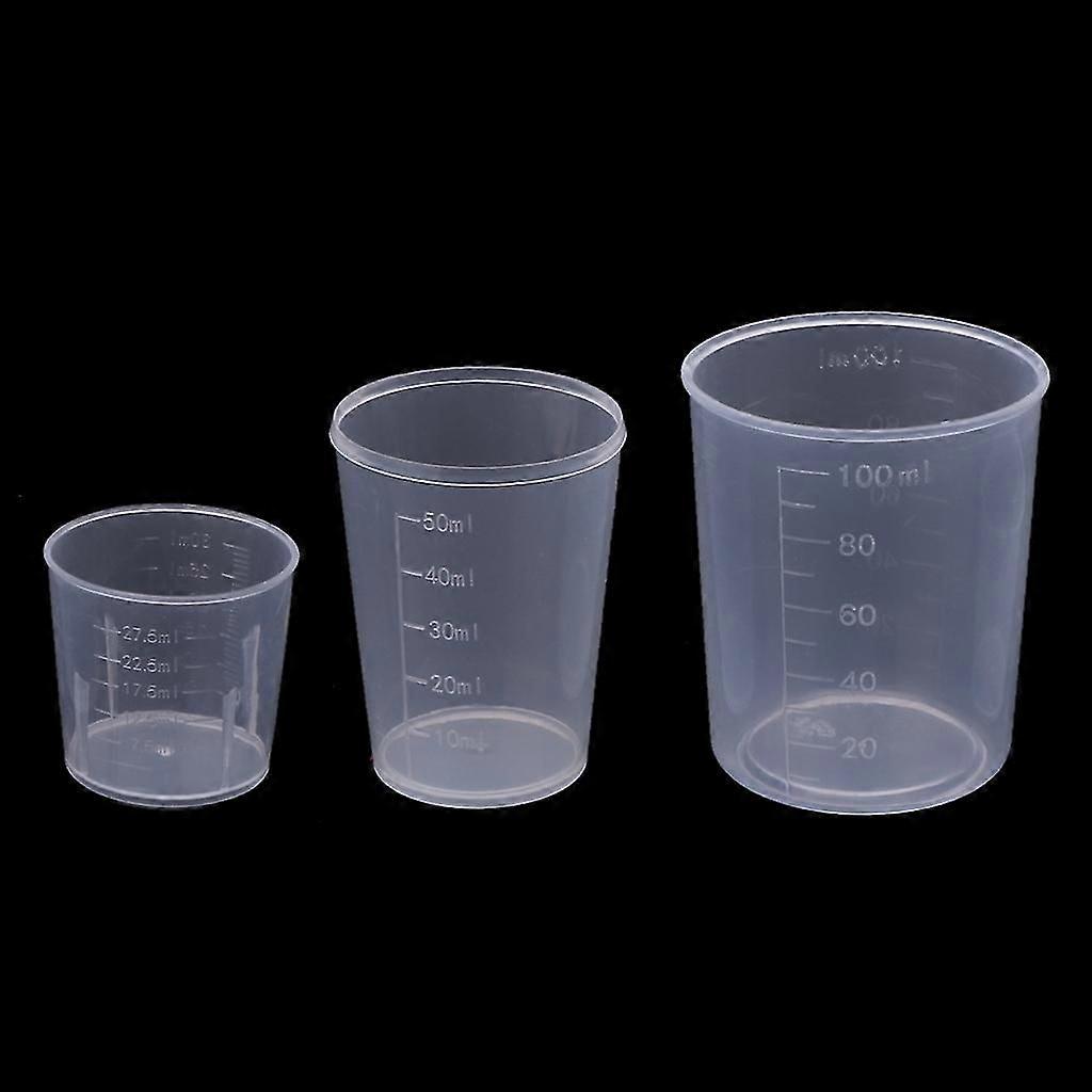 3pcs Multipurpose Measuring Cups Epoxy Mixing Cups Liquid Container Cups-fg