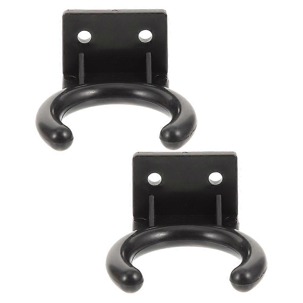 Microphone Hook Holder Plastic Wall Mount for Storage Use 2Pcs