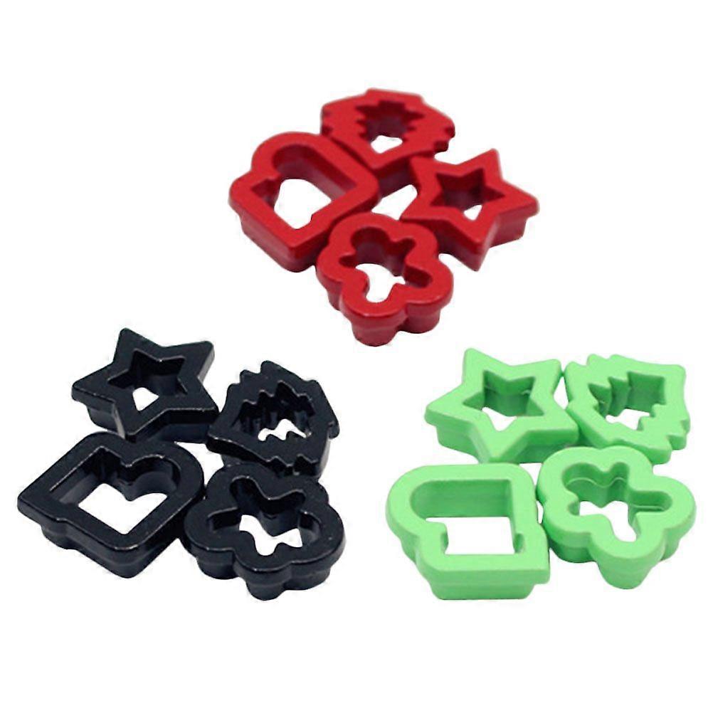 12pcs Mini Cookie Mold Prop Simulation Mini Cookie Mold Doll House Kitchen Layout Prop