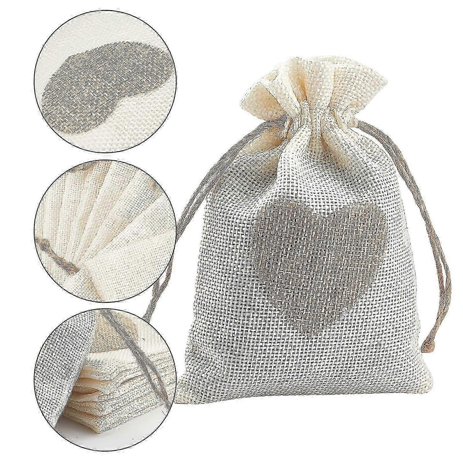 30 قطعة أكياس الخيش القلب ، أكياس هدايا 5.6x4 بوصة لحفل الزفاف ، الحزب