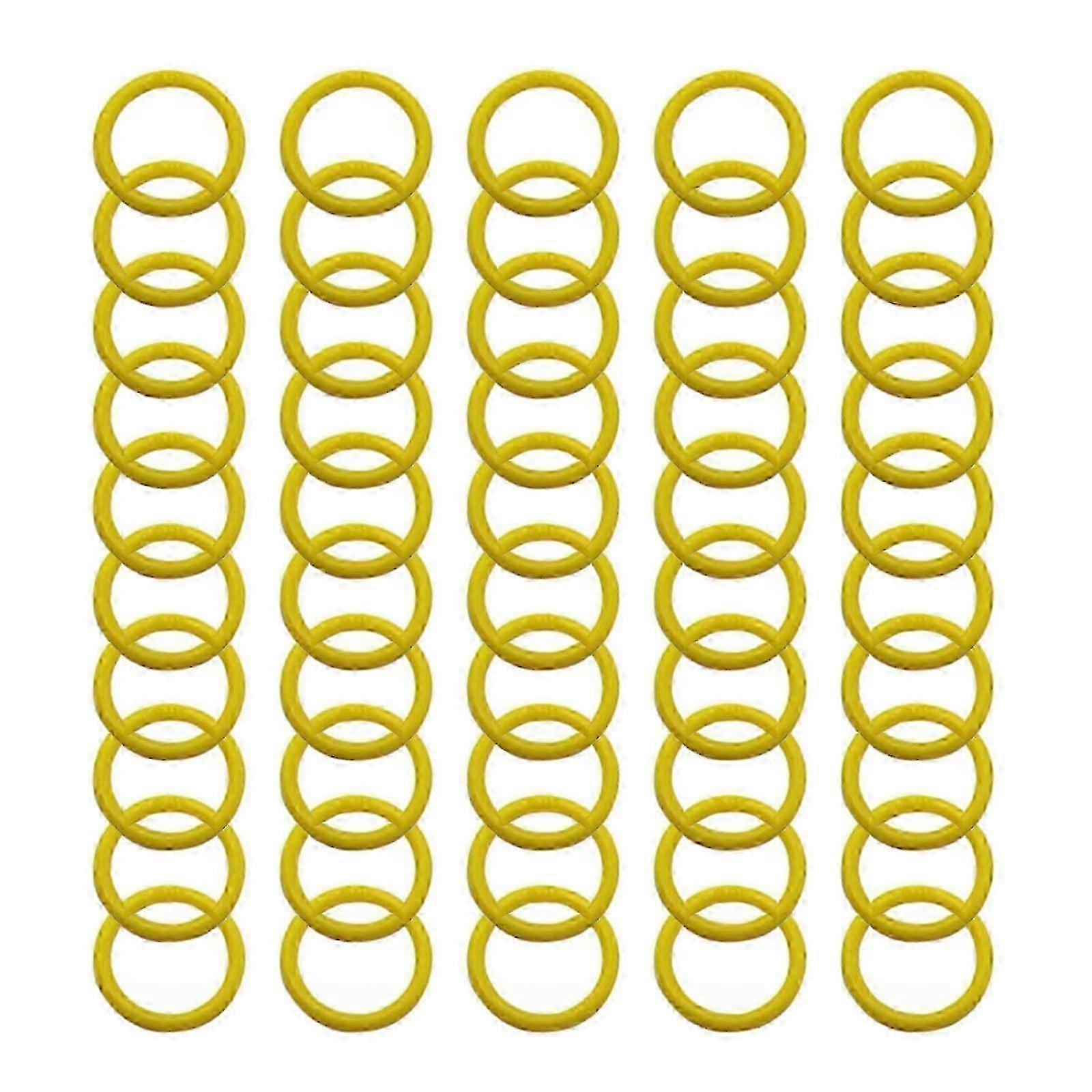 50pcs Colorful Double Buckle Book Rings for Scrapbook Binding and Loose Leaf Storage