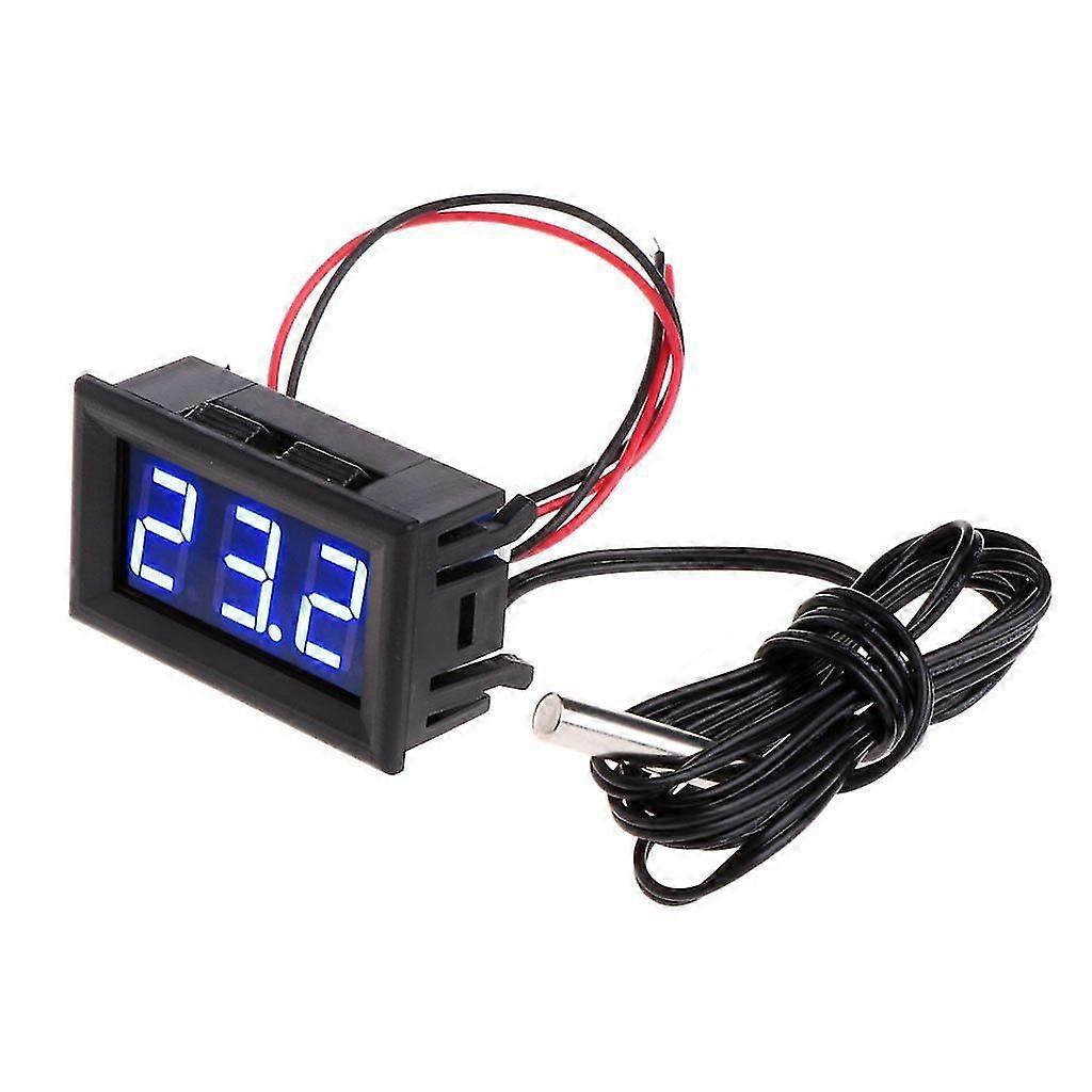 Mini Digital Led Thermometer For Car Temperature Monitor Panel Meter