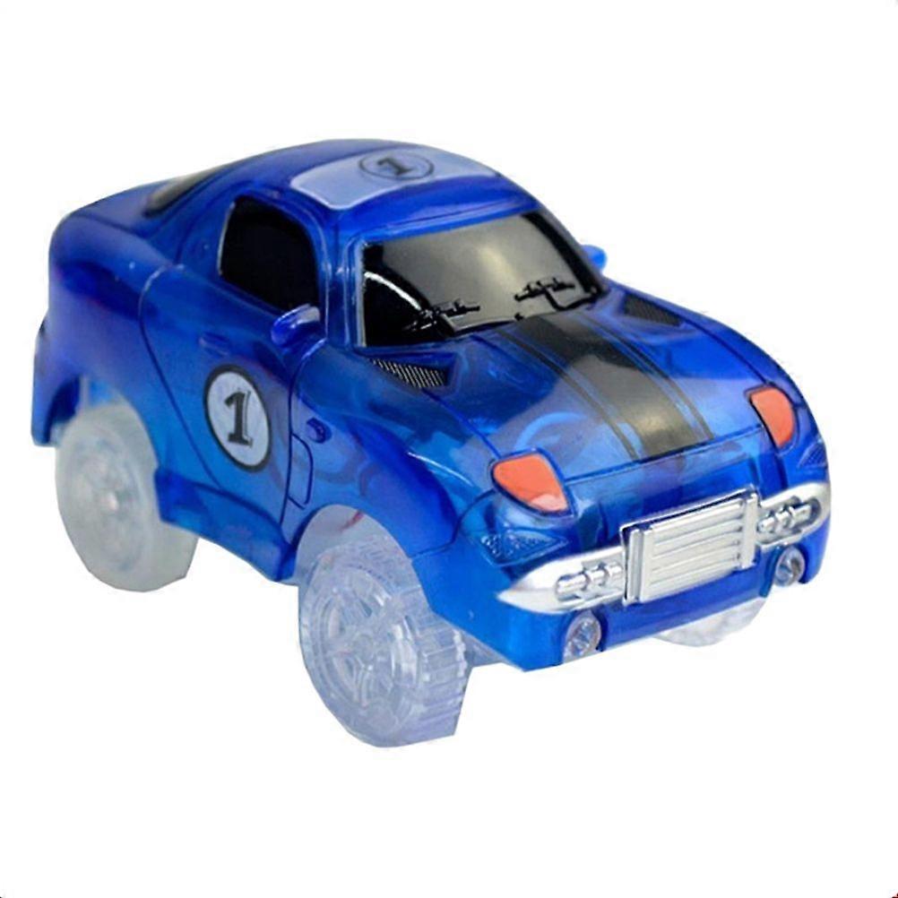 Light Up Car Track Toy Racing Track Accessories Compatible with Most Tracks(Light Blue)