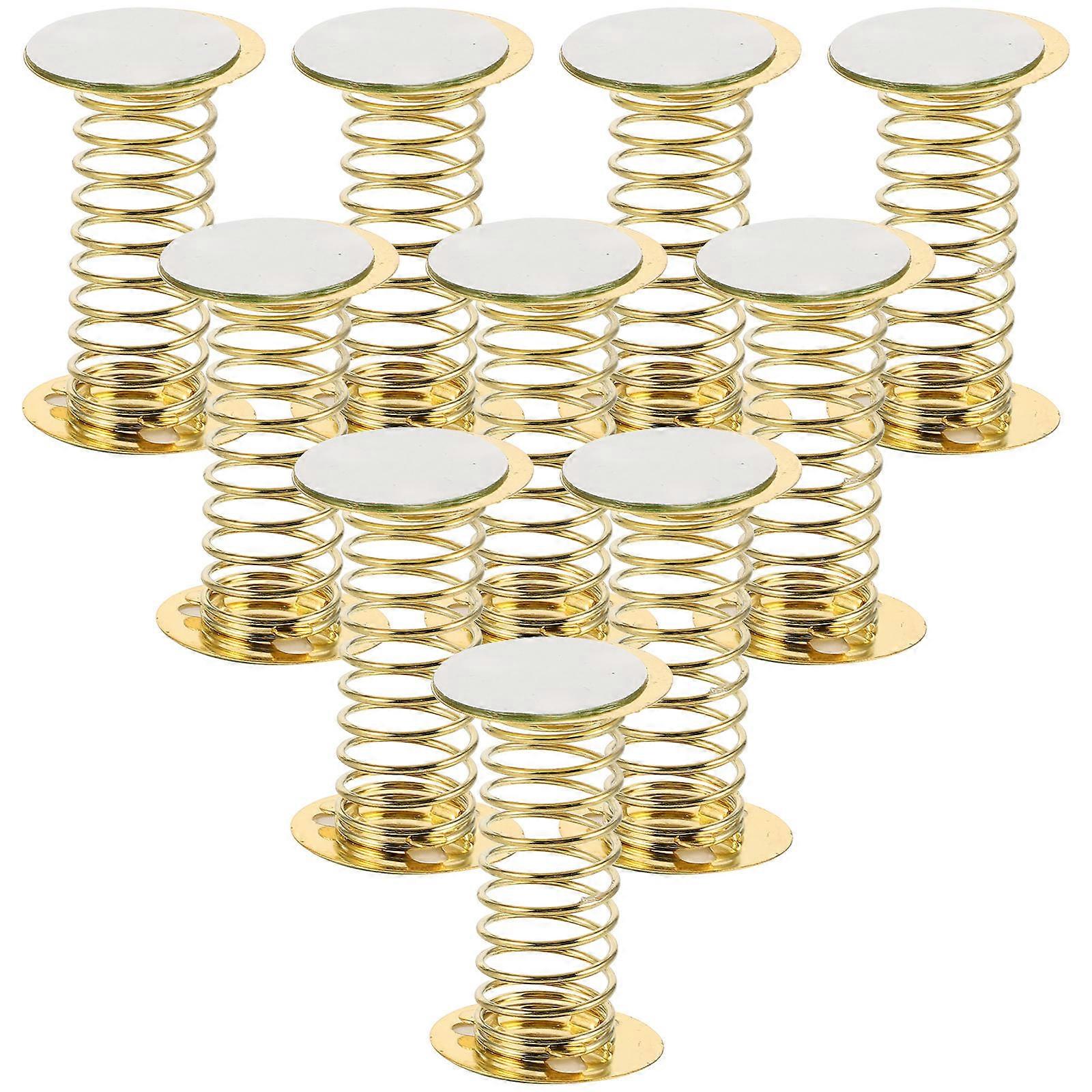 10pcs Spring Base Wobble Dolls Base Craft Spring Dashboard Dolls Base With Adhesive