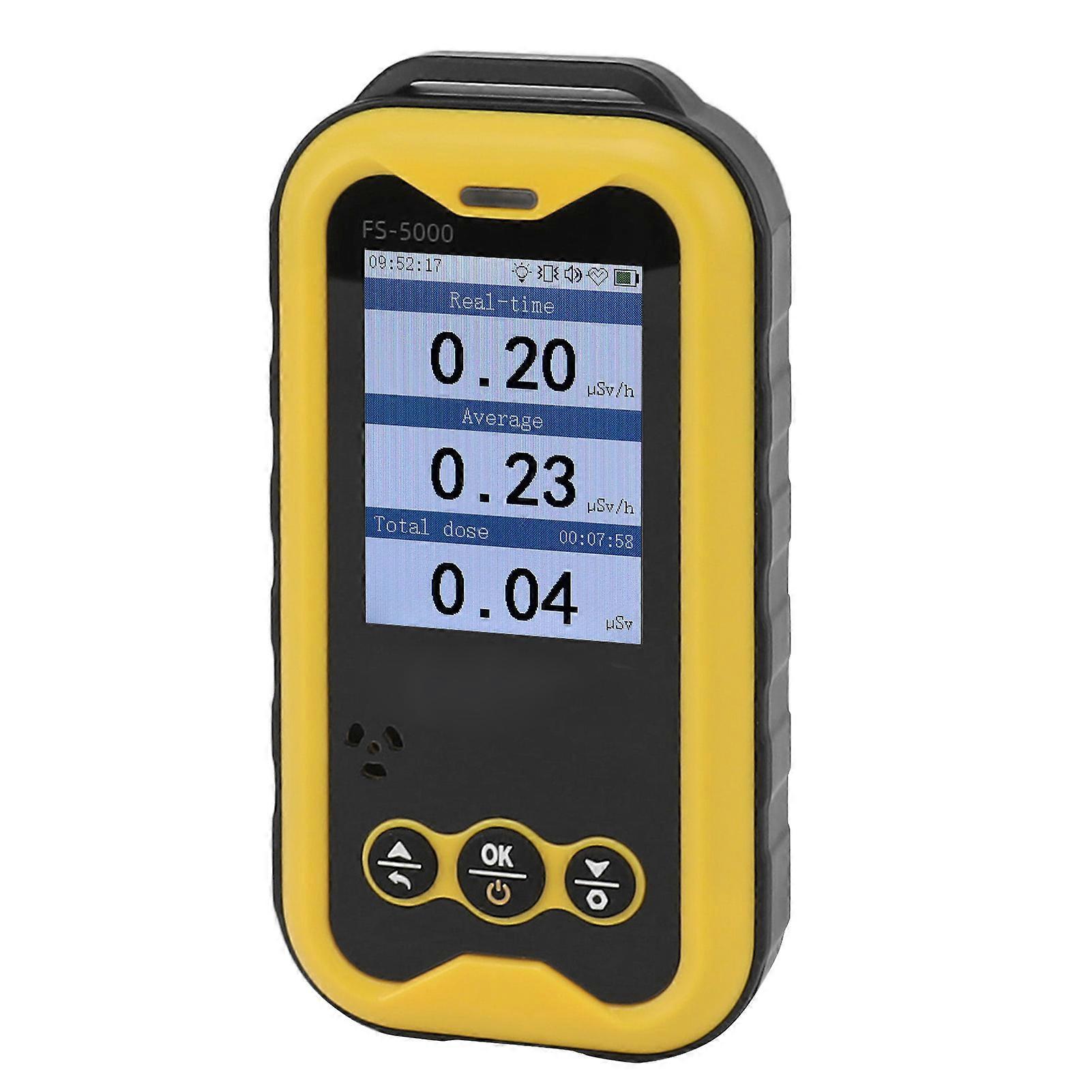 Portable Radiation Monitor 0.01μSv/h‑50msv/h 1800mAh 2.4 in TFT LCD Screen Monitor X γ β Rays Handheld Radiation Detector