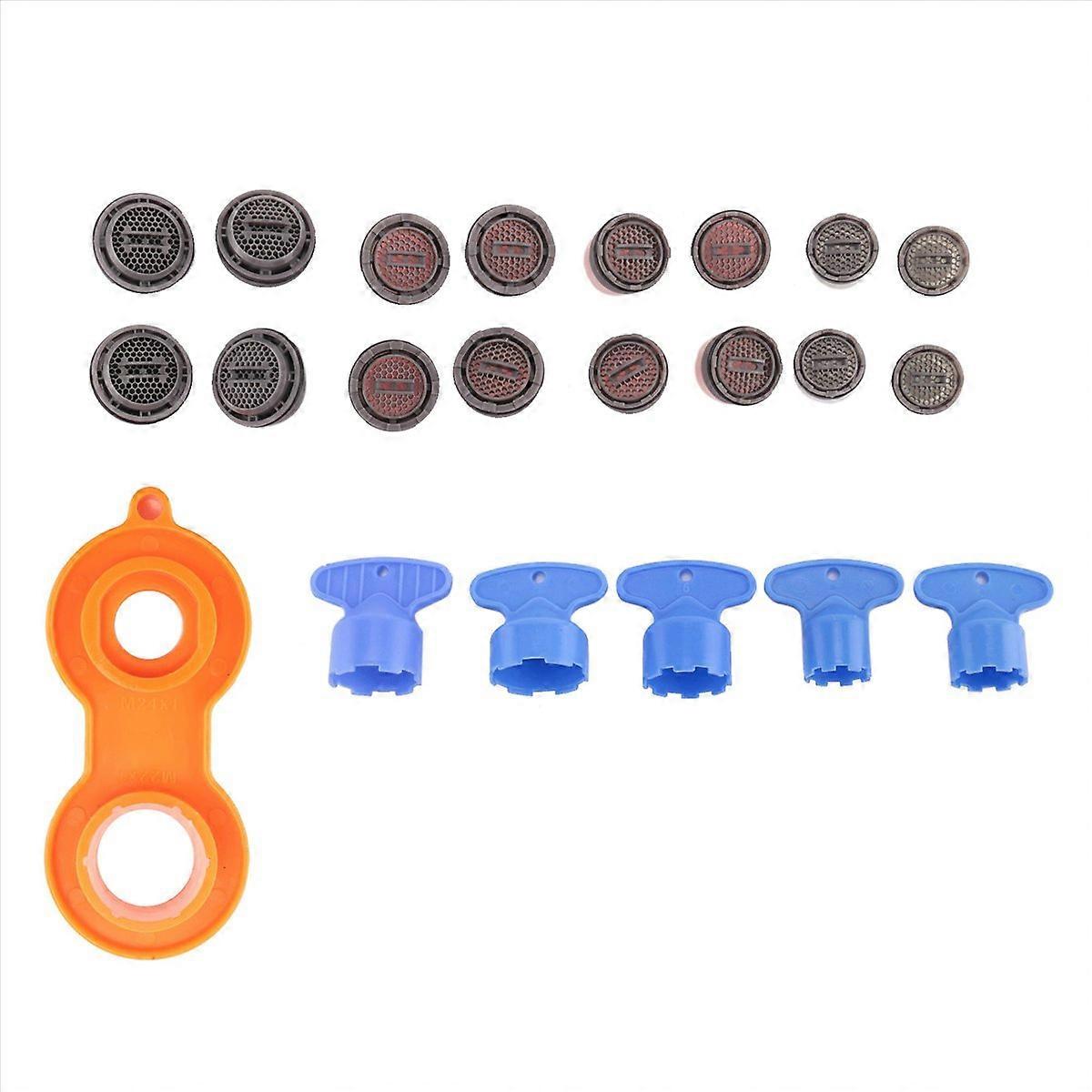 16x kranlufter for cache-luftere og 5x cache-kranlufternøkkel