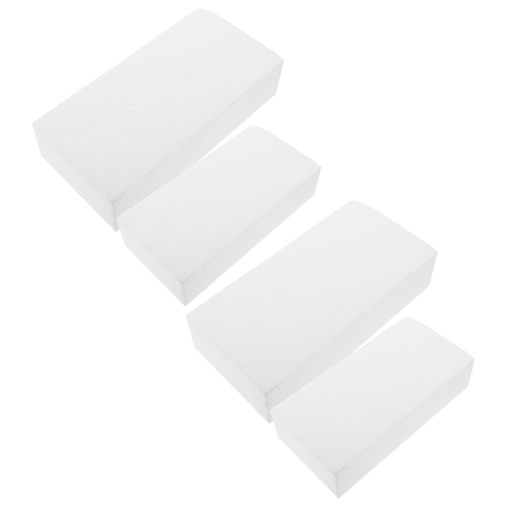 Multipurpose Foam Blocks for Diy Art Projects Suitable for Various Occasions with High Density White Material 4Pcs