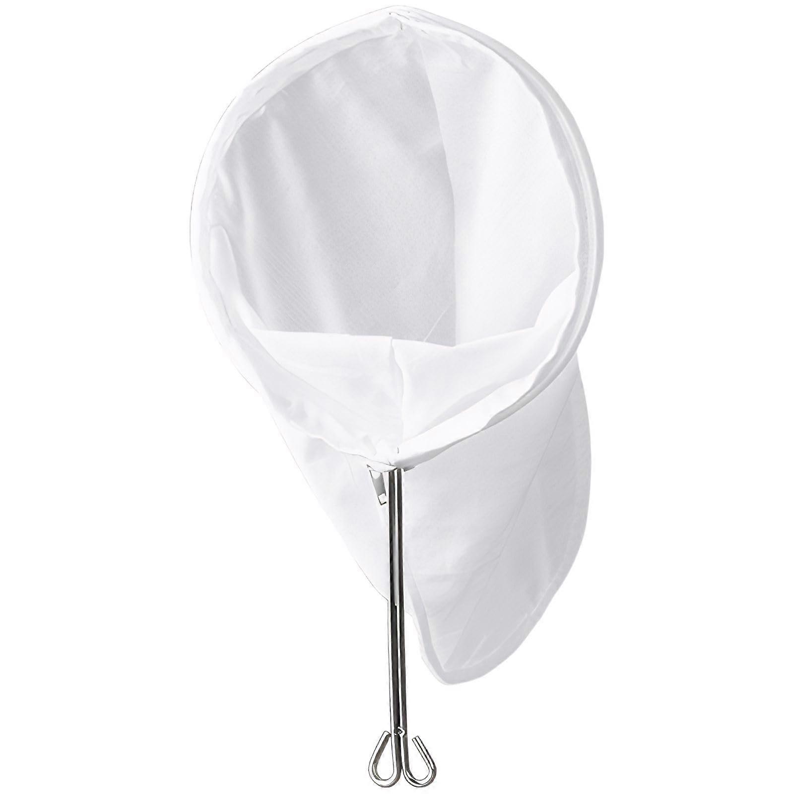 Reusable Tea Bags with Steel Ring Handle, Fine Mesh Hong Kong Style Loose Leaf Tea Infuser 34.5x18.5x32 cm