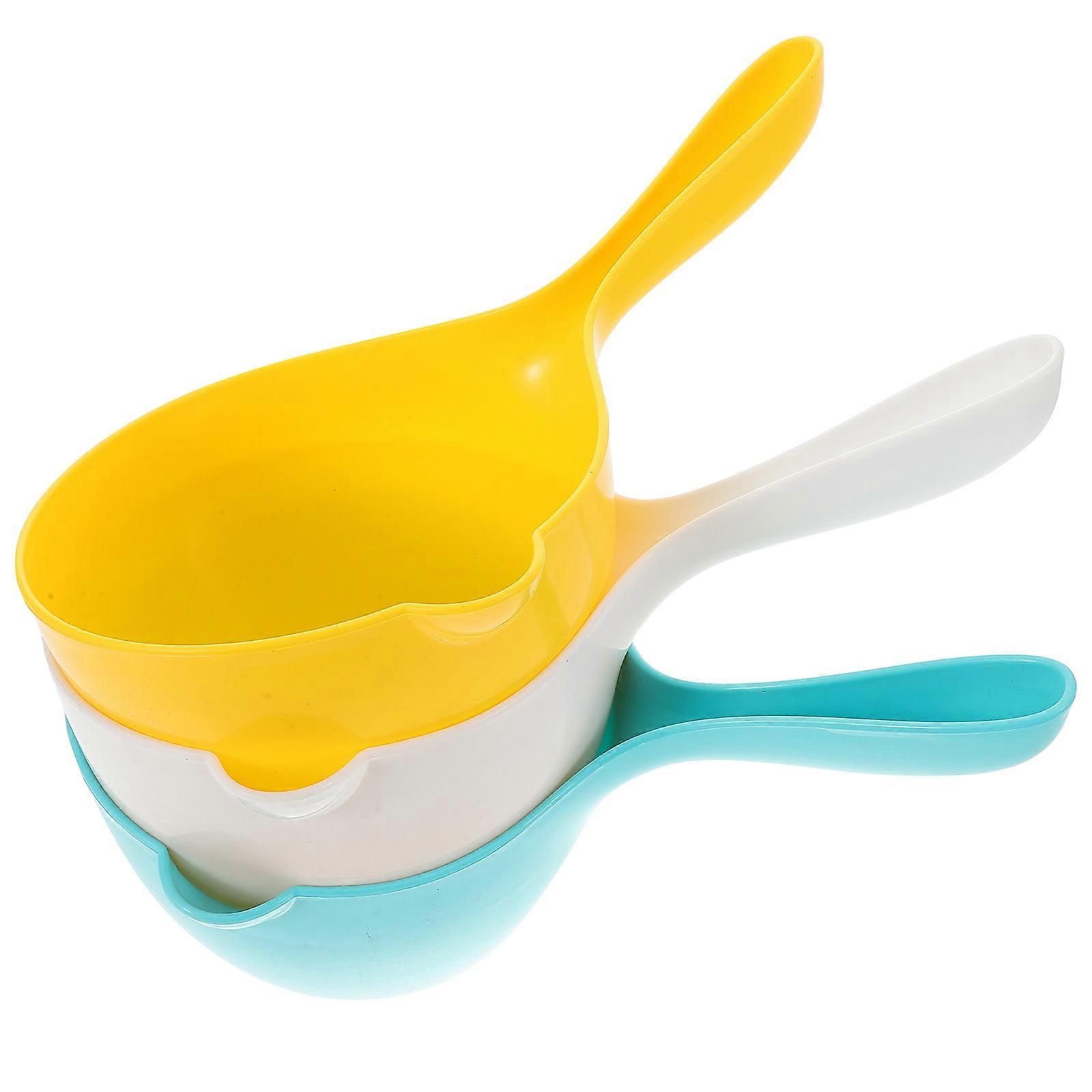 Water Ladle Plastic Bath Ladle for Bathing 3Pcs Assorted