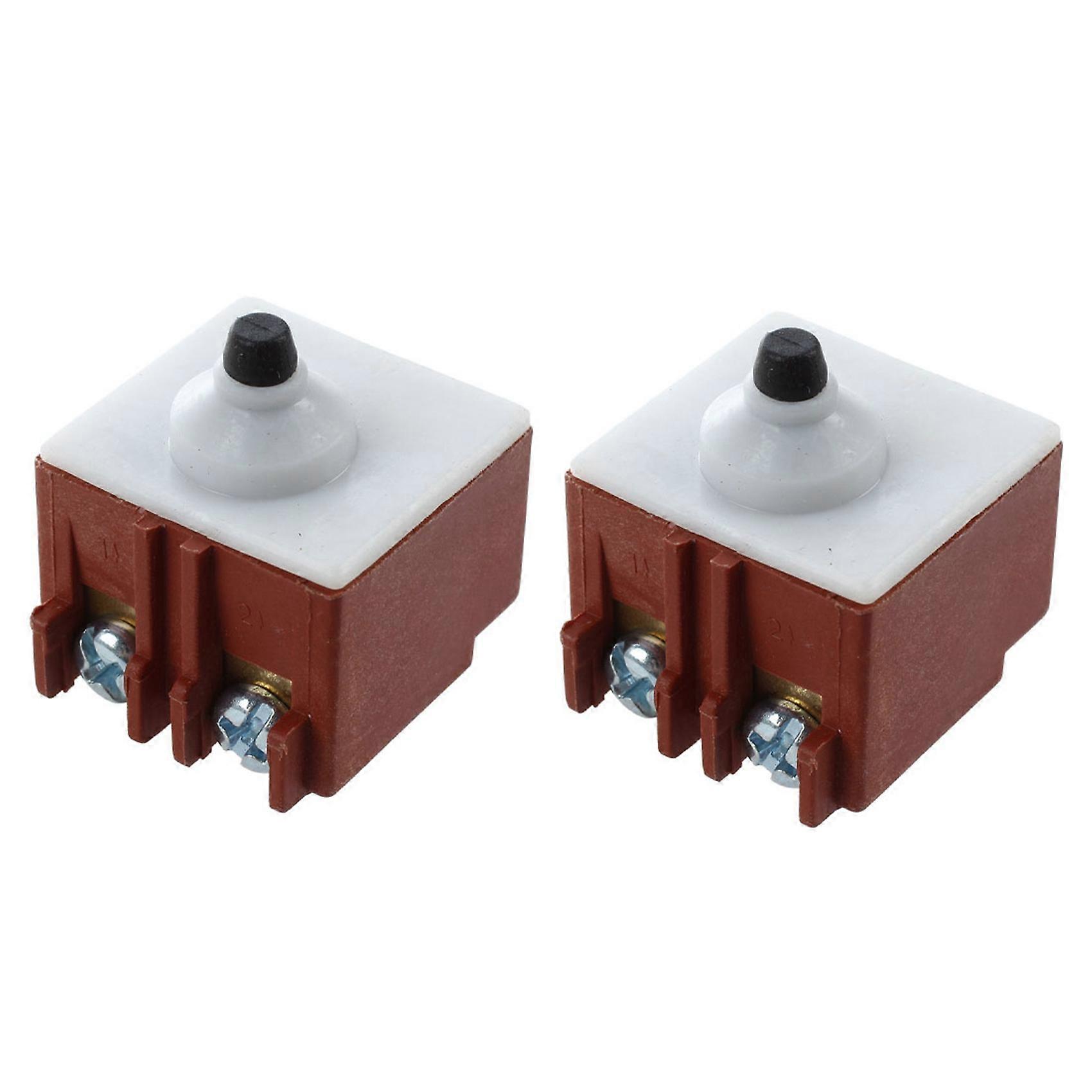 2X Angle Grinder AC 250V 6A 125V/12A DPST Pushbutton Switch for Bosch 6-100