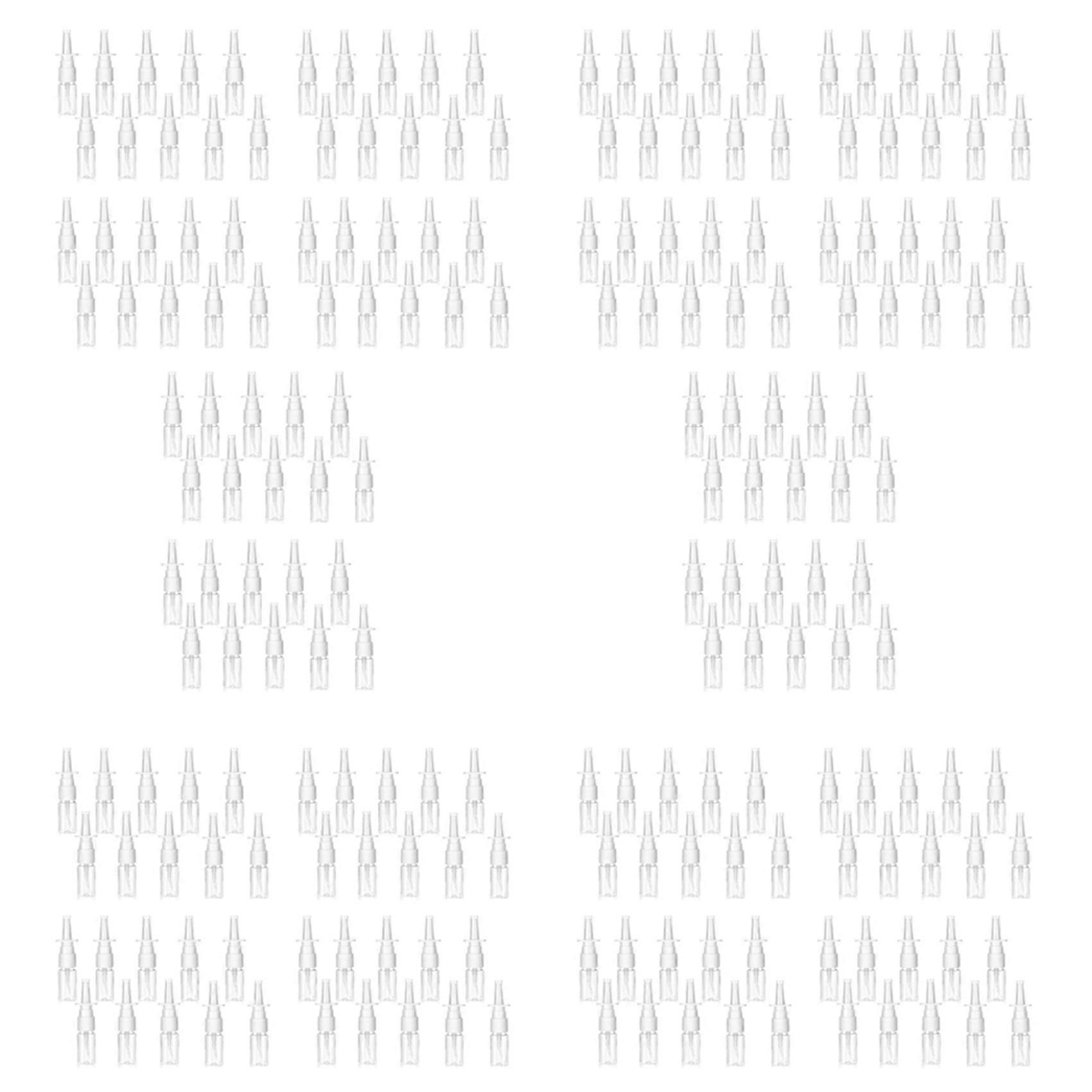 20Pcs Nasal Bottle, 10ML Clear Small Empty Nose Bottle