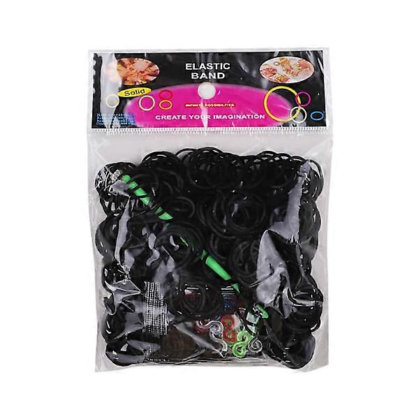Loom bands refill 600pcs, black Black
