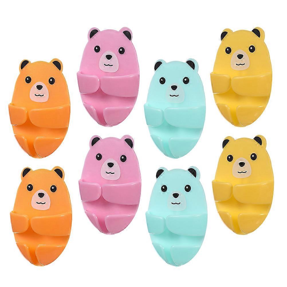 Plastic Cable Holder Power Outlet Hook for Storage 8Pcs Plug Retainer Hooks