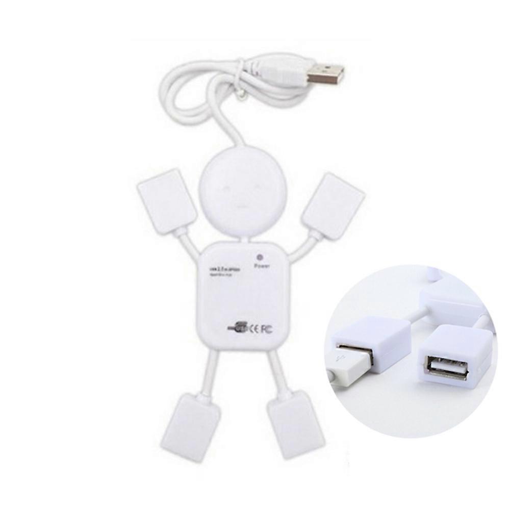 USB 2.0 Hub 4 Port 3Pcs Mini People Hub USB Splitter for Computer