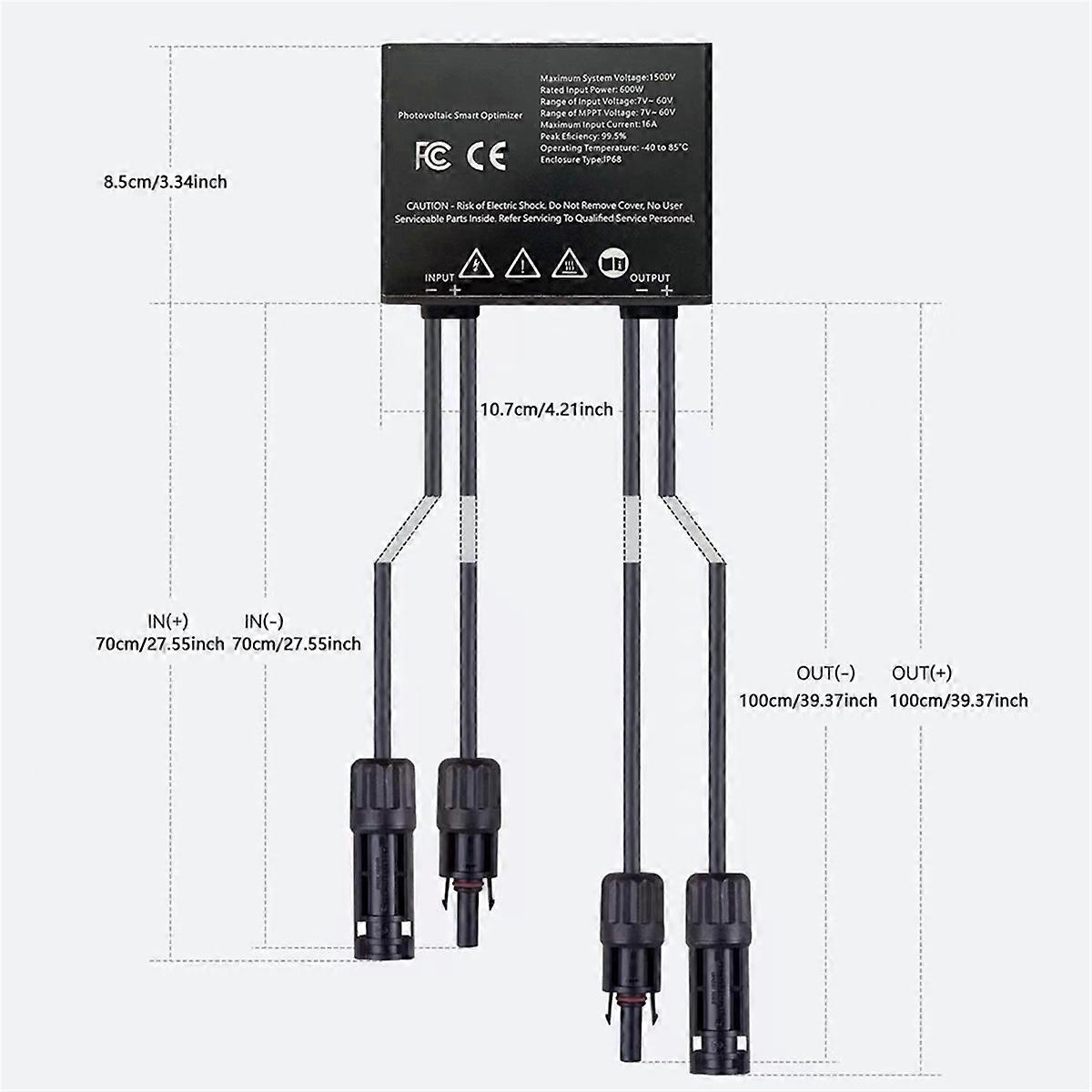 600W MPPT Power Optimizer Module d’efficacité d’optimisation solaire PV