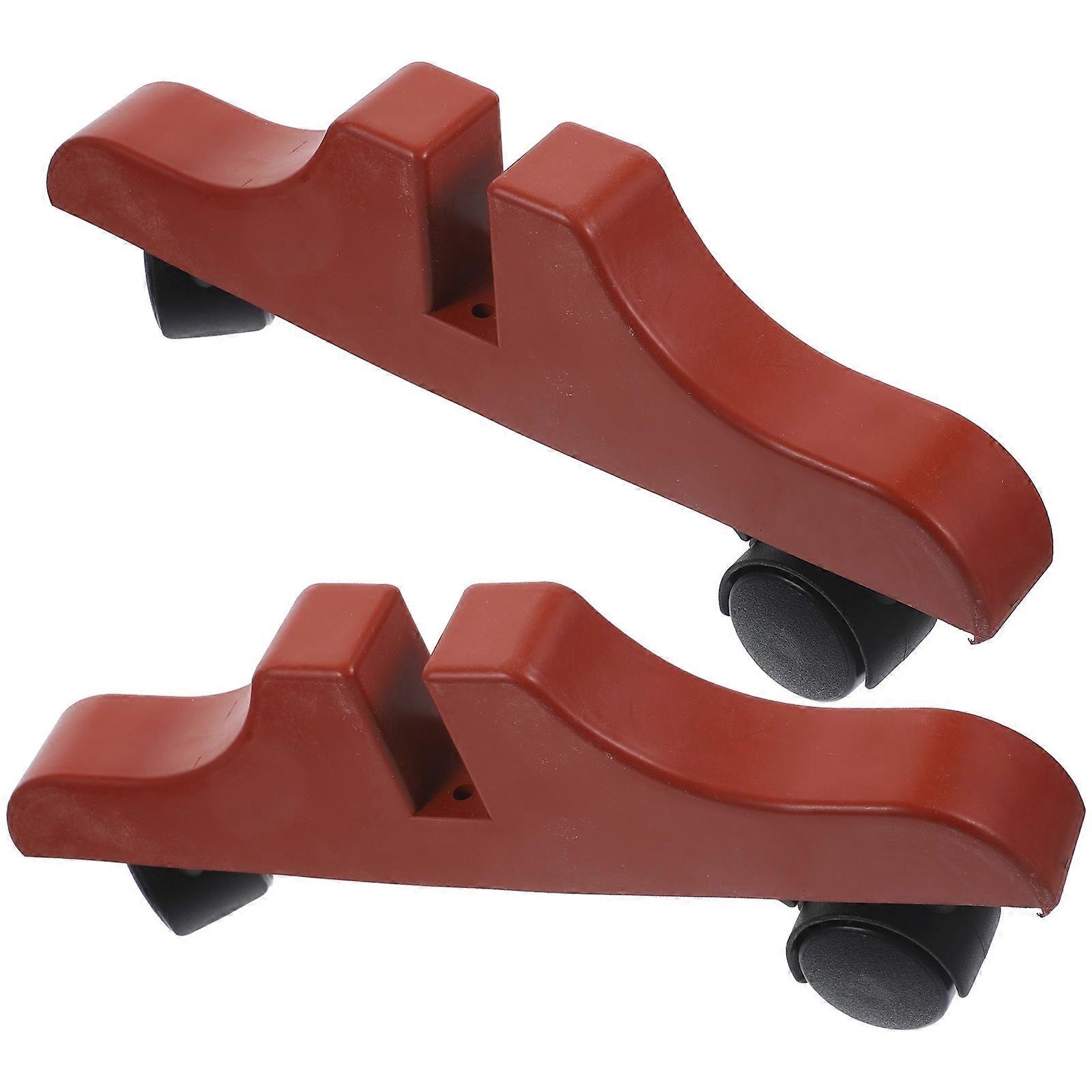 Room Divider Stand Plastic Screen Base with Wheels for Home Use 2Pcs