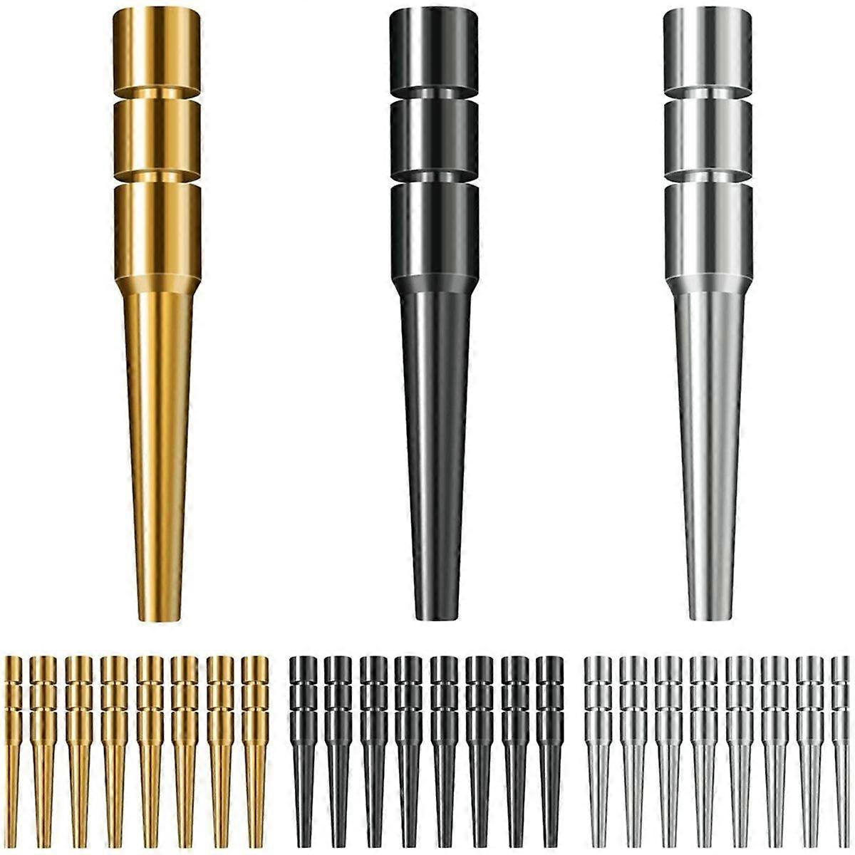 24pcs Metal Cribbage Pegs,Cribbage Board Pegs,Versatile Tapered Fit 1/8 Hole Peg Board Game Crib Board Pegs Pins