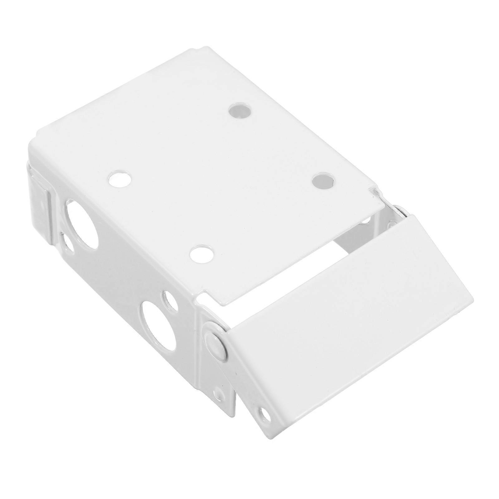 White Blind Brackets Low Profile Box Mounting Bracket for Blinds One