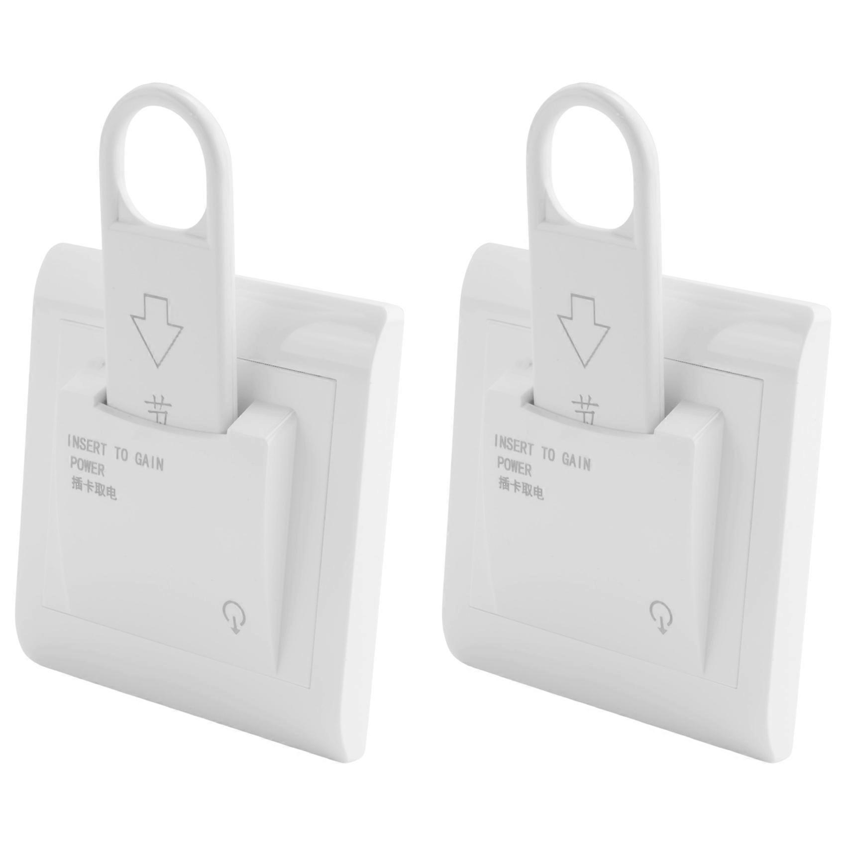 2X High Grade Hotel Magnetic Card Switch Energy Saving Switch Insert Key for Power