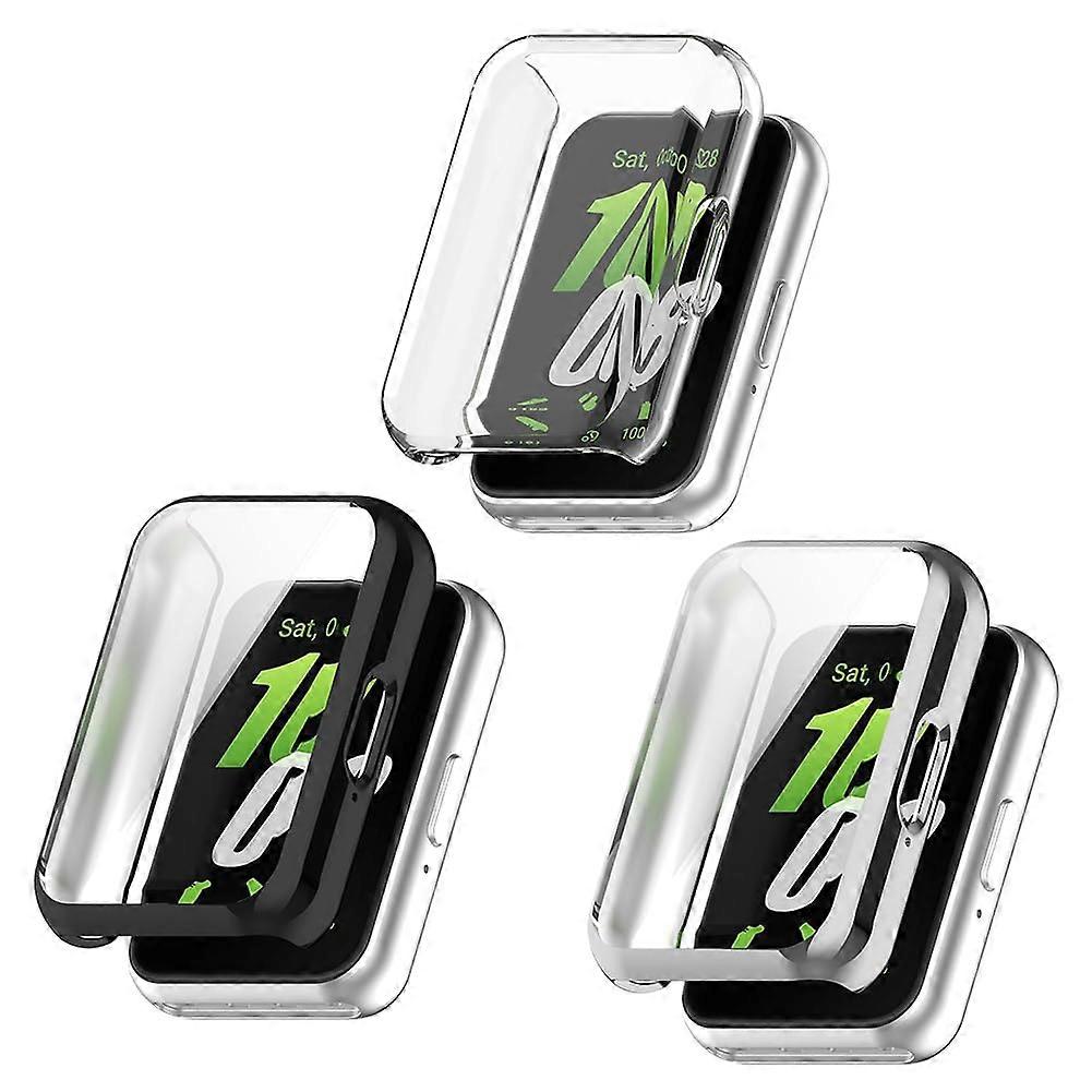 Case and Screen Protector Pack for Samsung Galaxy Fit3, Full Coverage TPU Cover, 3 Color Options