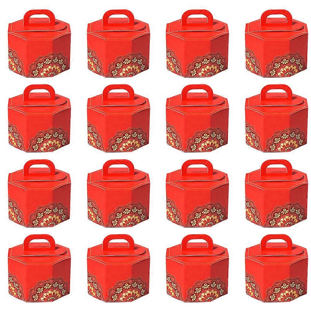 Chinese Candy Box for Party Use 50Pcs Red Paper Packing Boxes