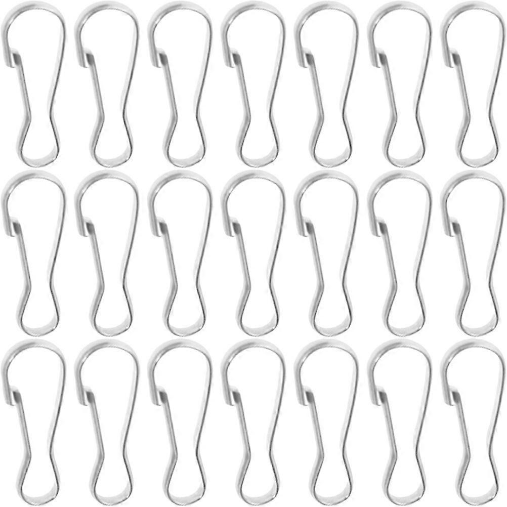 100Pcs Stainless Steel Spring Hooks Keychain Spring Buckles Small Spring Clips Lanyard Hooks