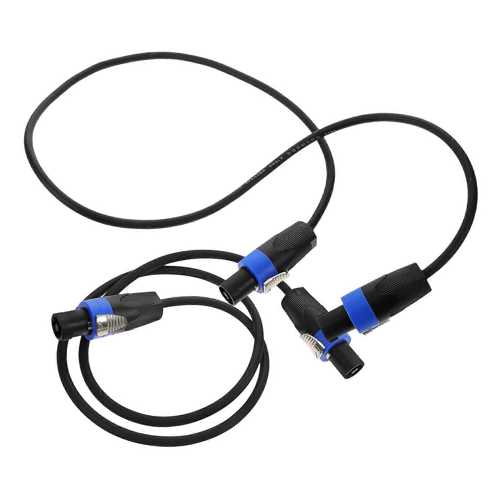 Professional Audio Wire Pure Copper Speaker Cables for Stage Use 2Pcs