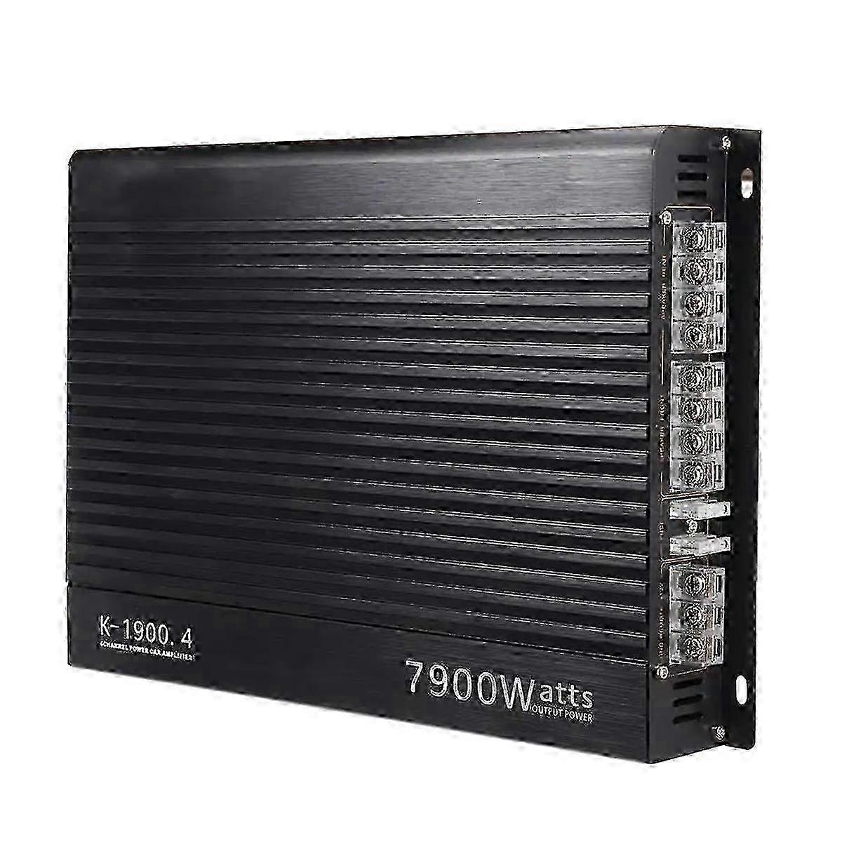 12v 4-channel Car Amplifier 7900w Power With Aluminum Heat Dissipation Design